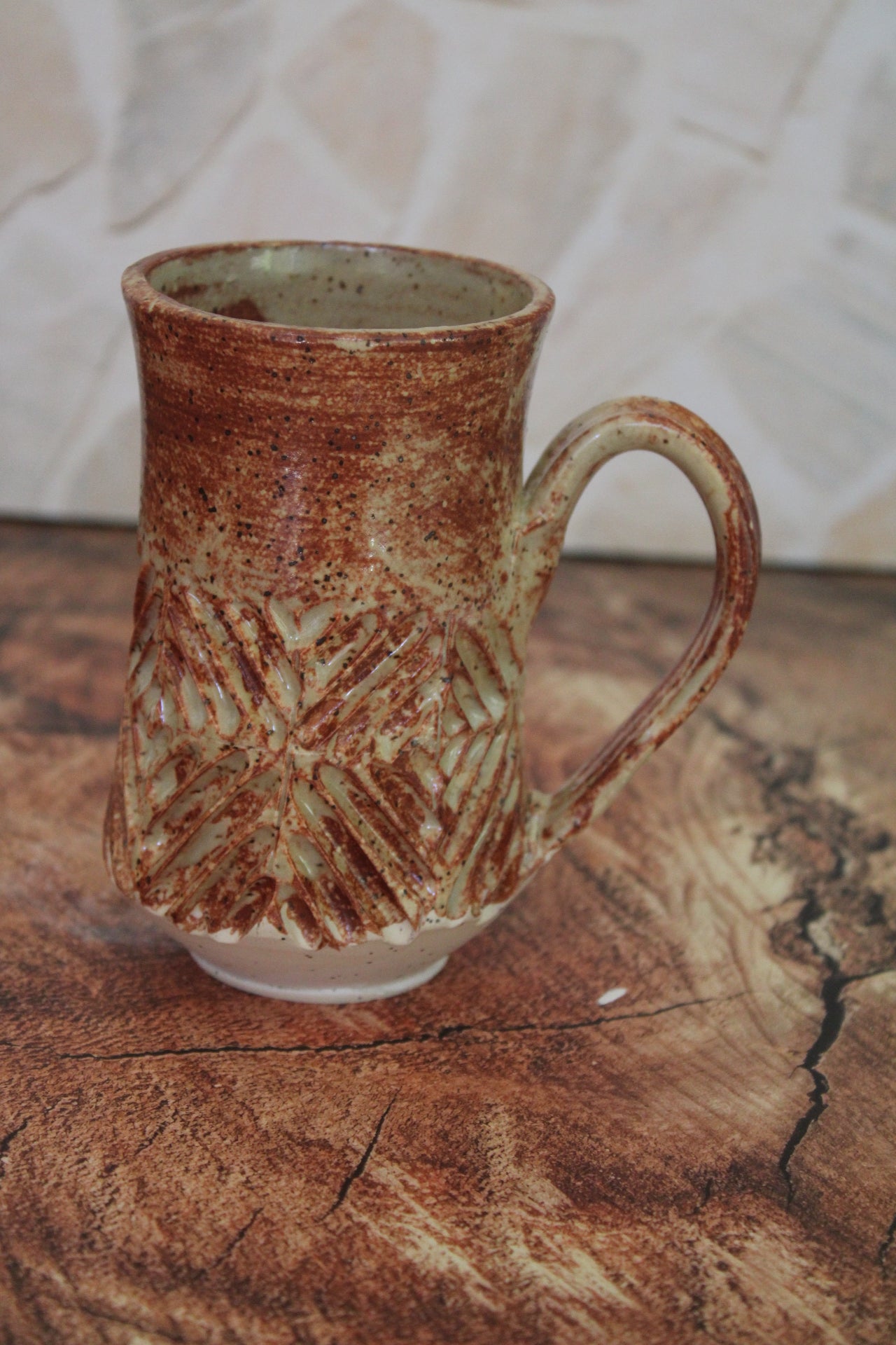 Chai Shino Cross Cross Mug