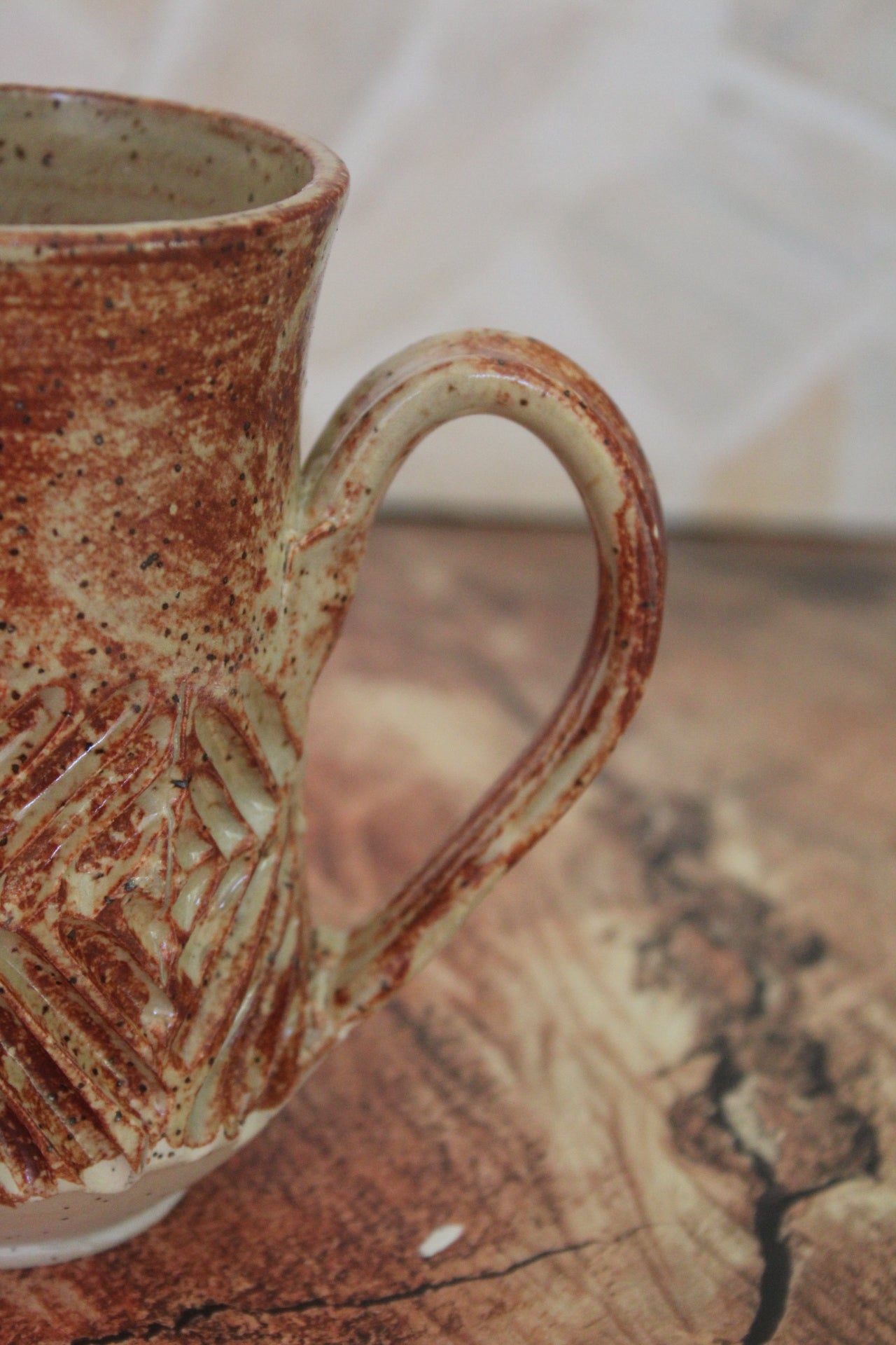 Chai Shino Cross Cross Mug