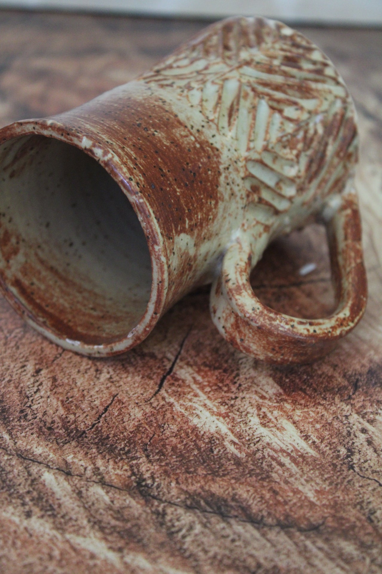 Chai Shino Cross Cross Mug