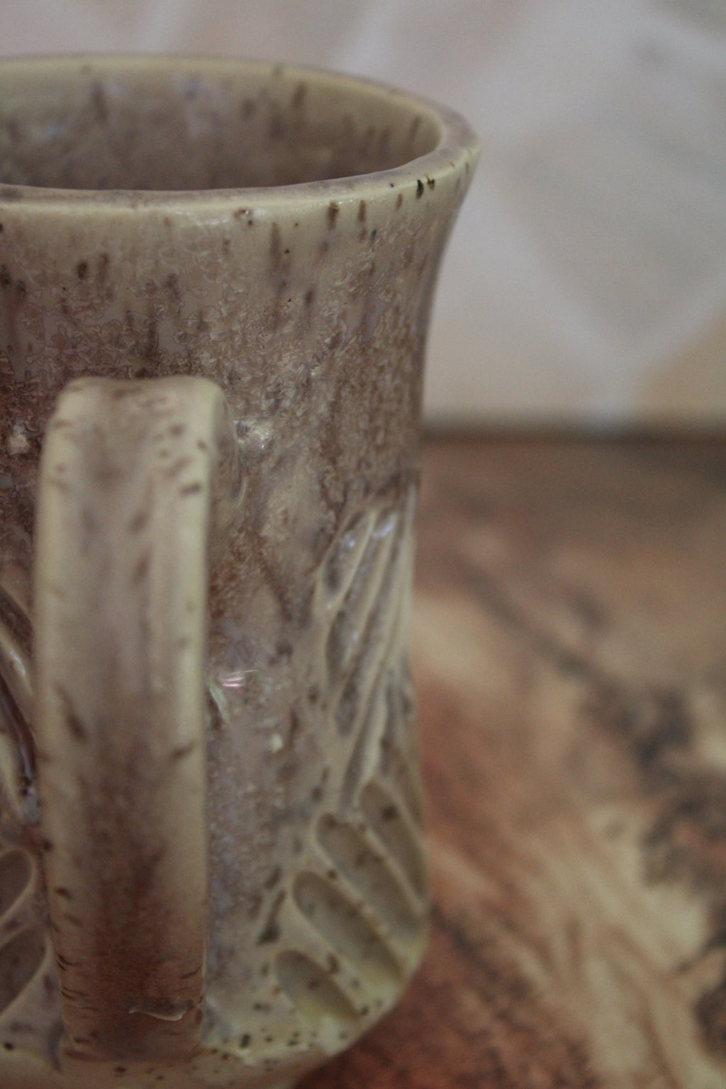 Mother of Pearl Criss Cross Mug