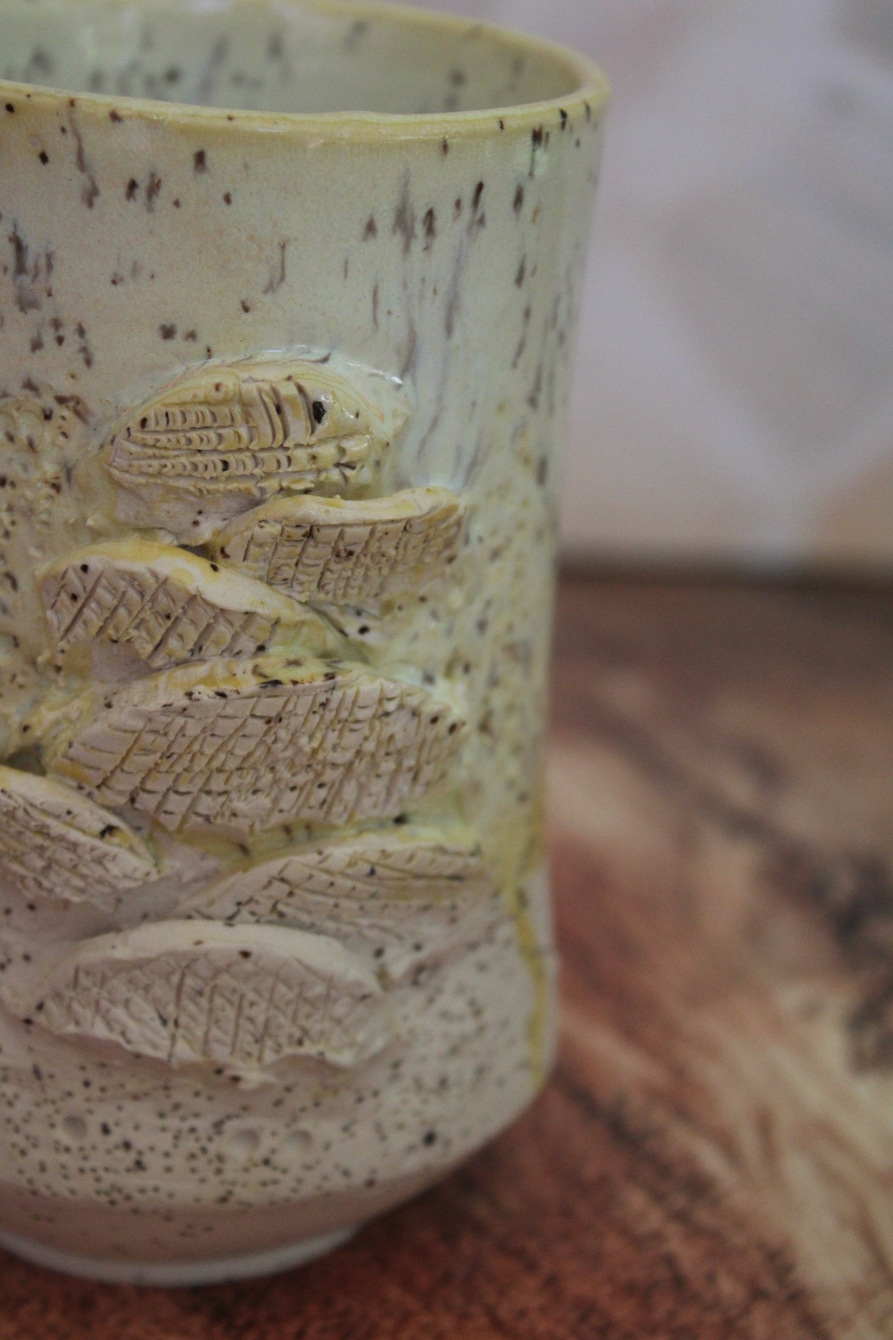 Canary Mushroom Sculpture Mug