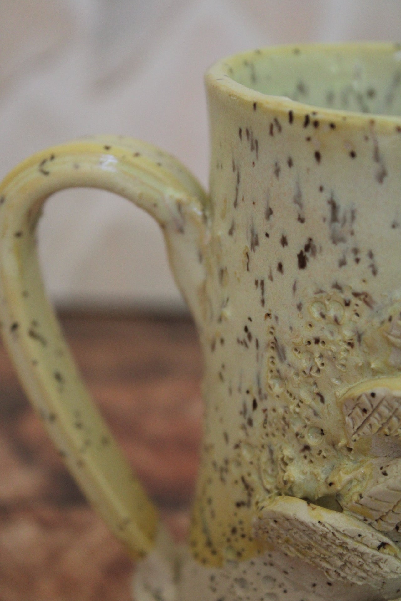 Canary Mushroom Sculpture Mug