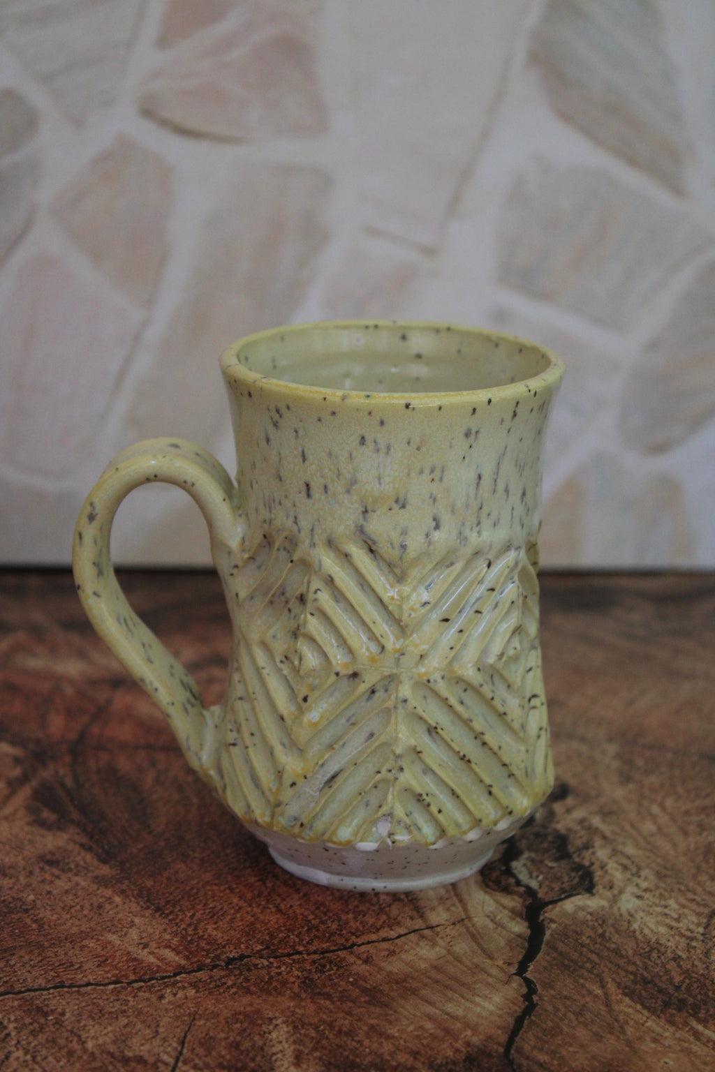 Canary Criss Cross Mug