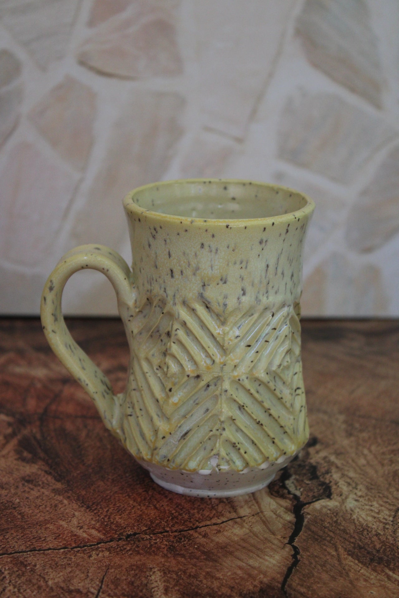 Canary Criss Cross Mug