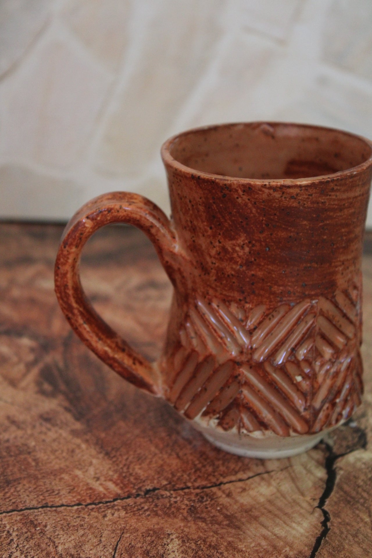 Stout Hibiscus Criss Cross Mug
