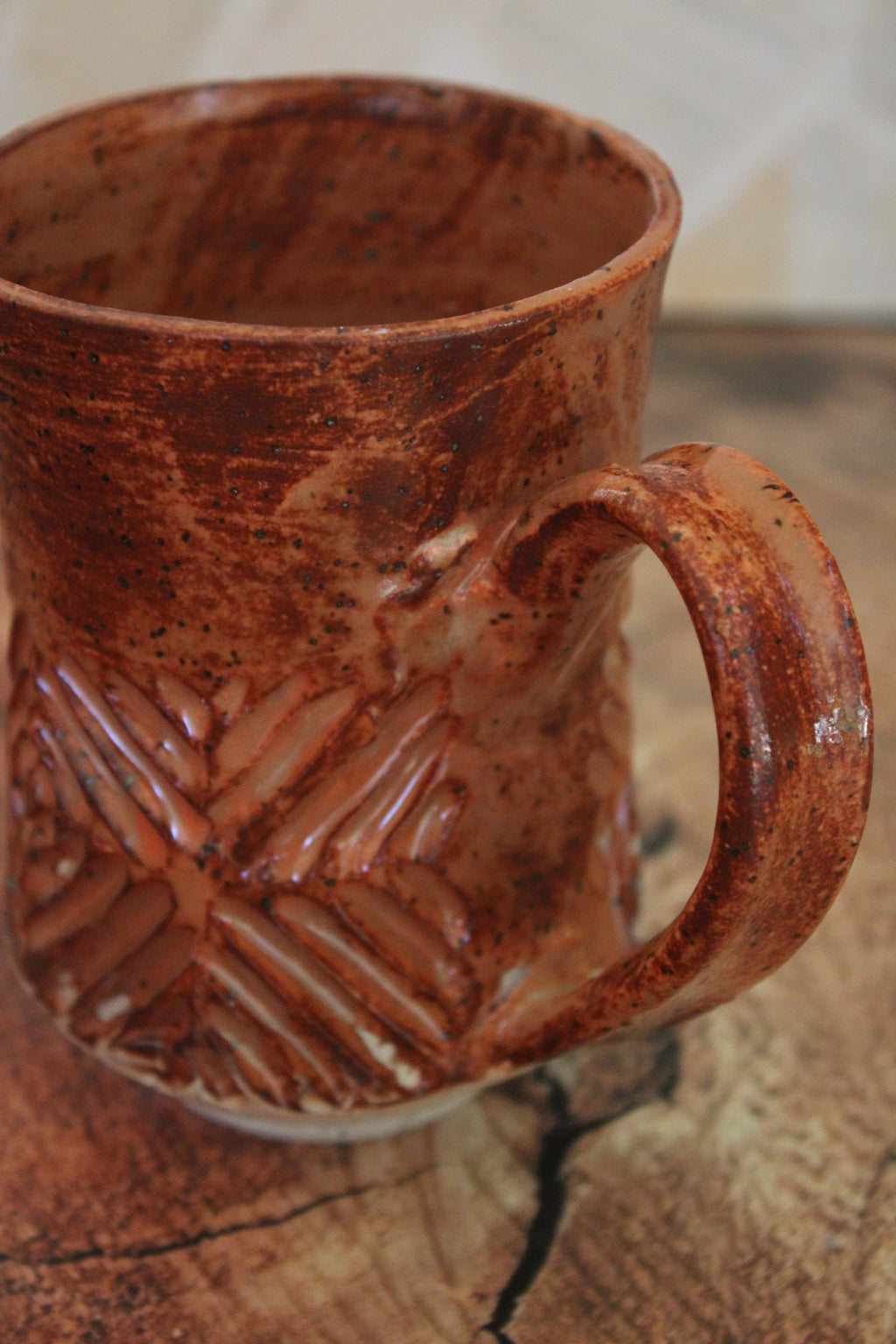 Stout Hibiscus Criss Cross Mug