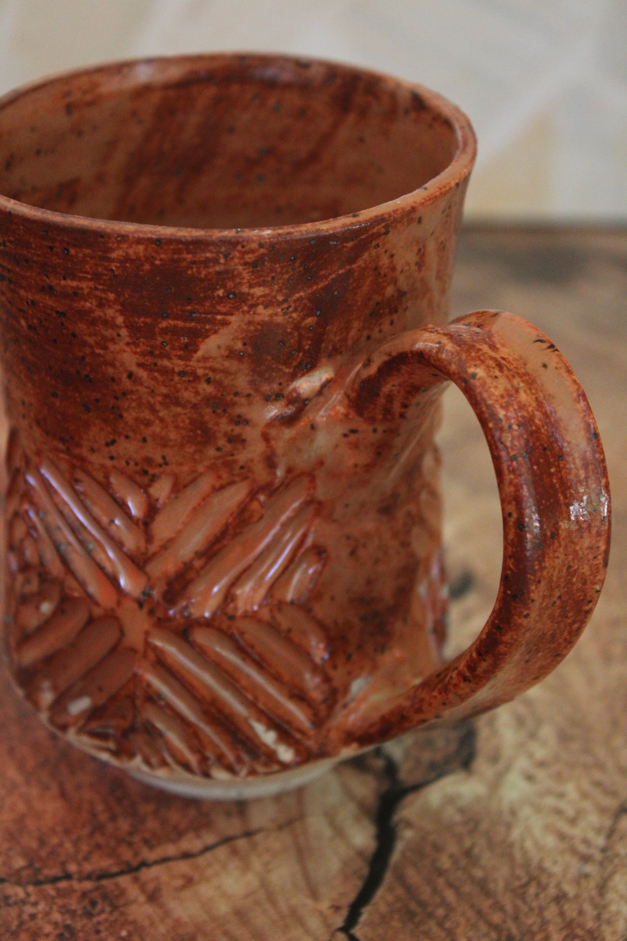 Stout Hibiscus Criss Cross Mug