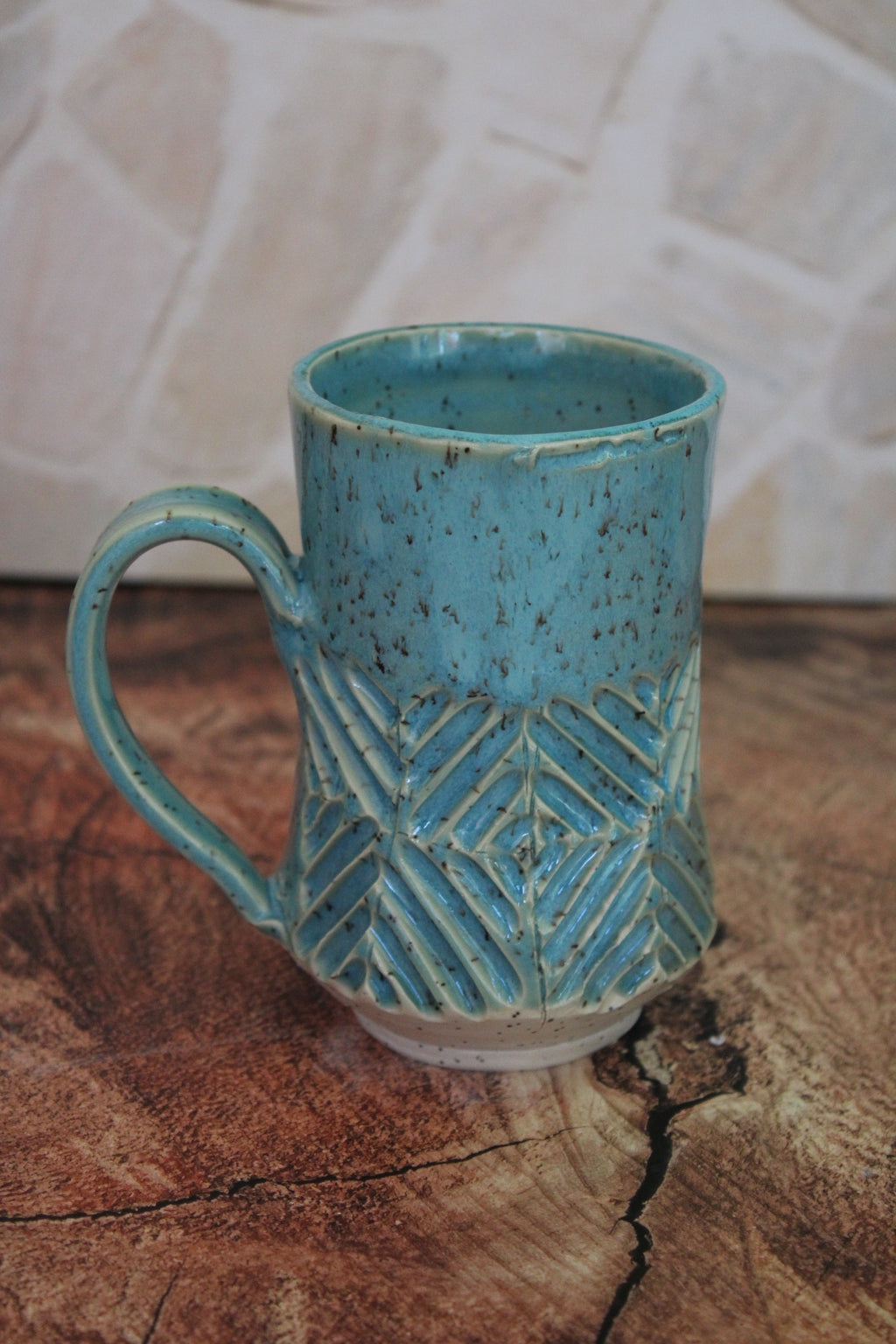 Turquoise Cross Cross Mug