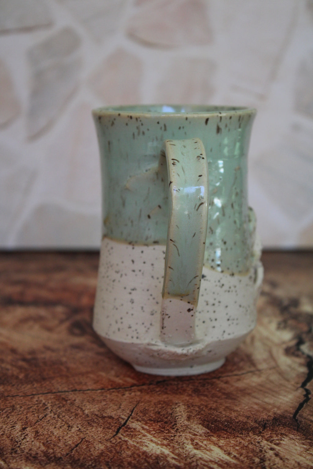 Summer Sea Foam Mushroom Sculpture Mug