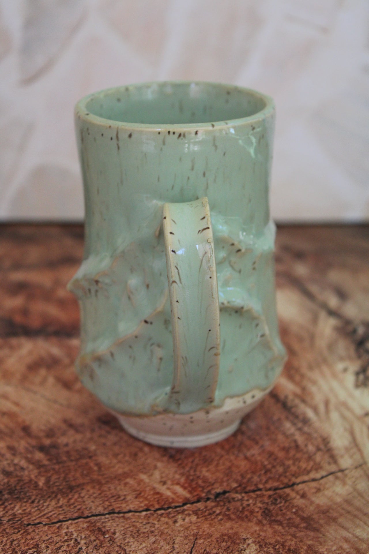 Summer Sea Foam Waves Sculpture Mug