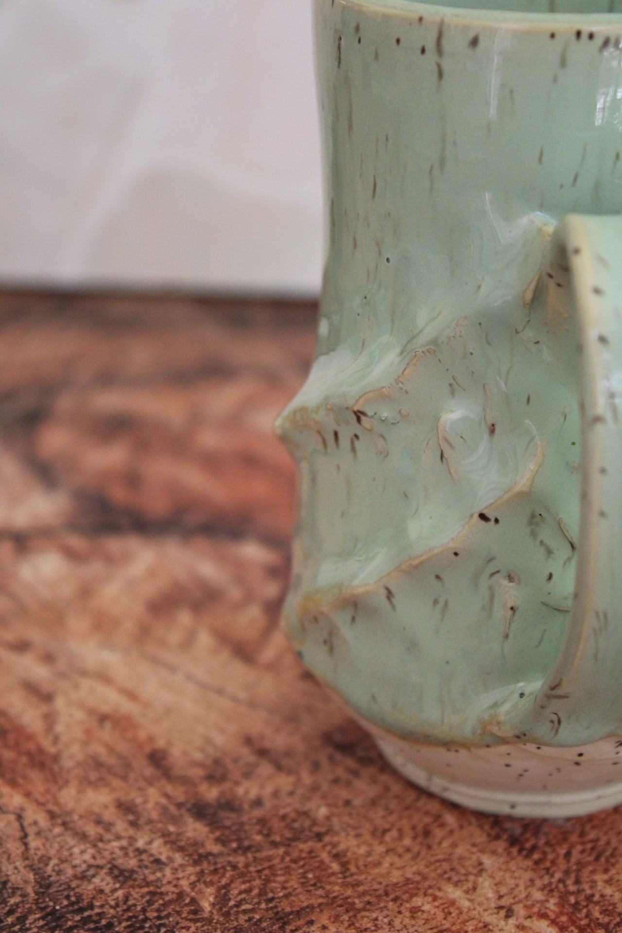 Summer Sea Foam Waves Sculpture Mug