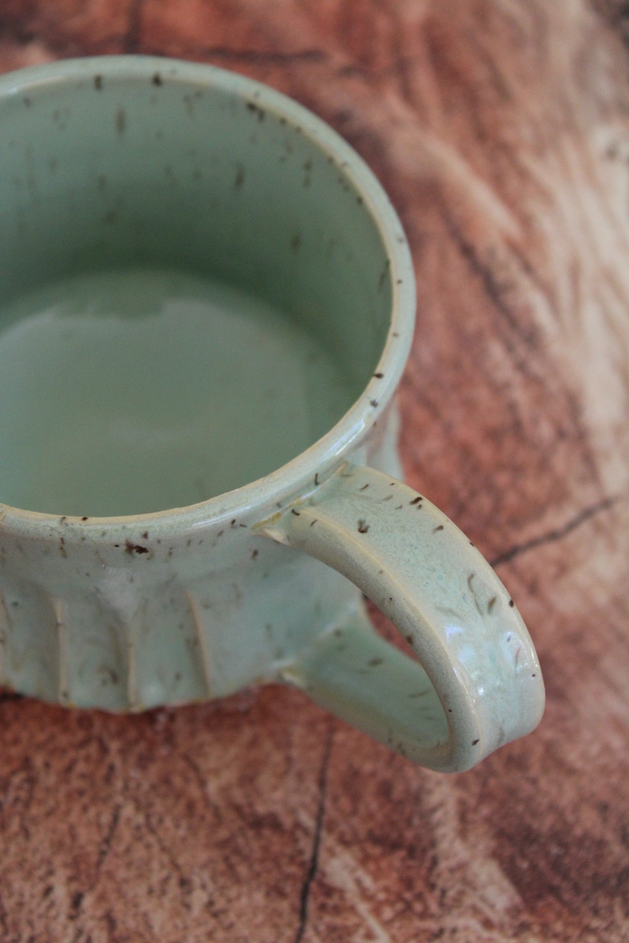 Summer Sea Foam Wide Mug: In Thick Roads