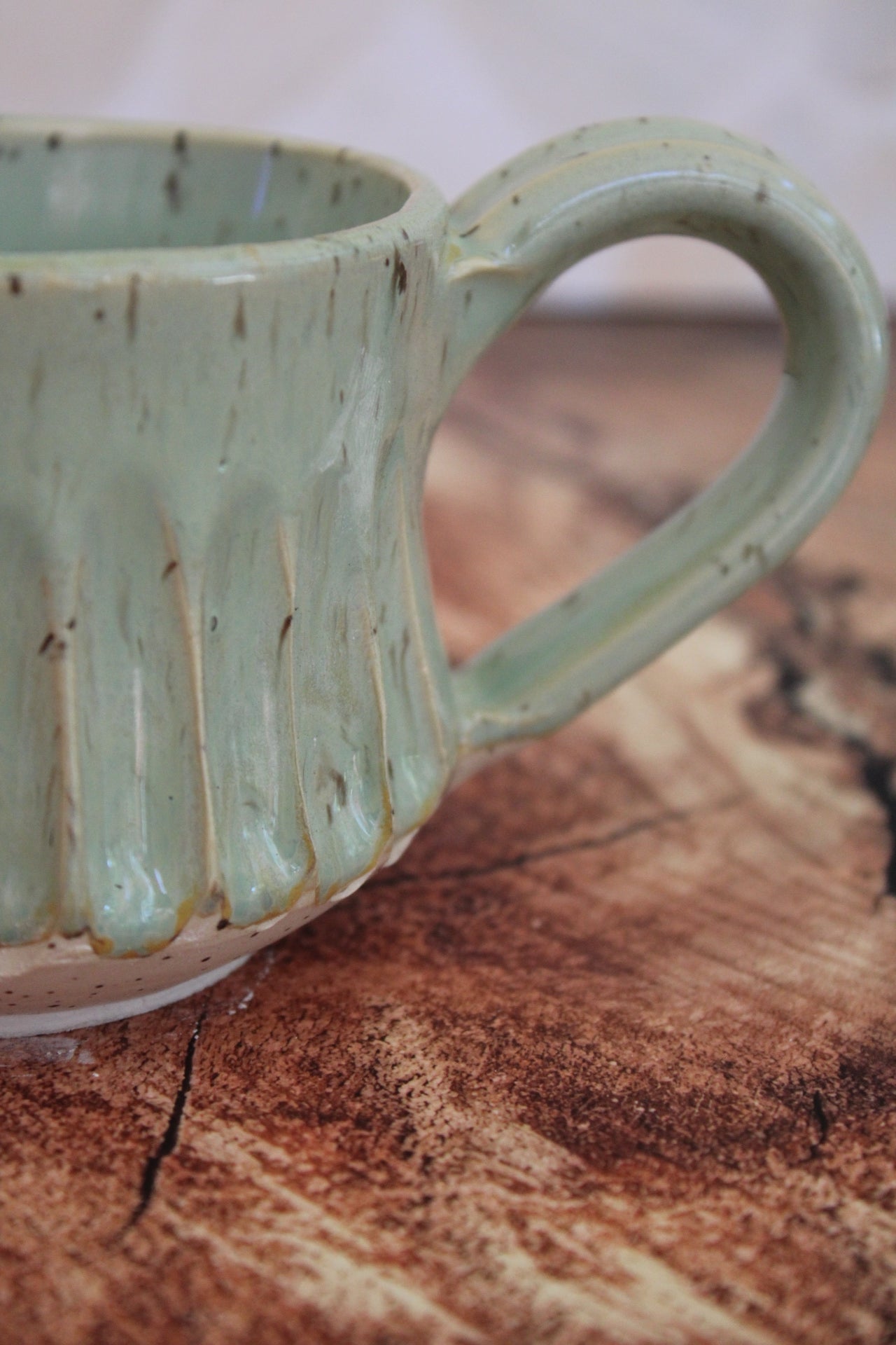 Summer Sea Foam Wide Mug: In Thick Roads