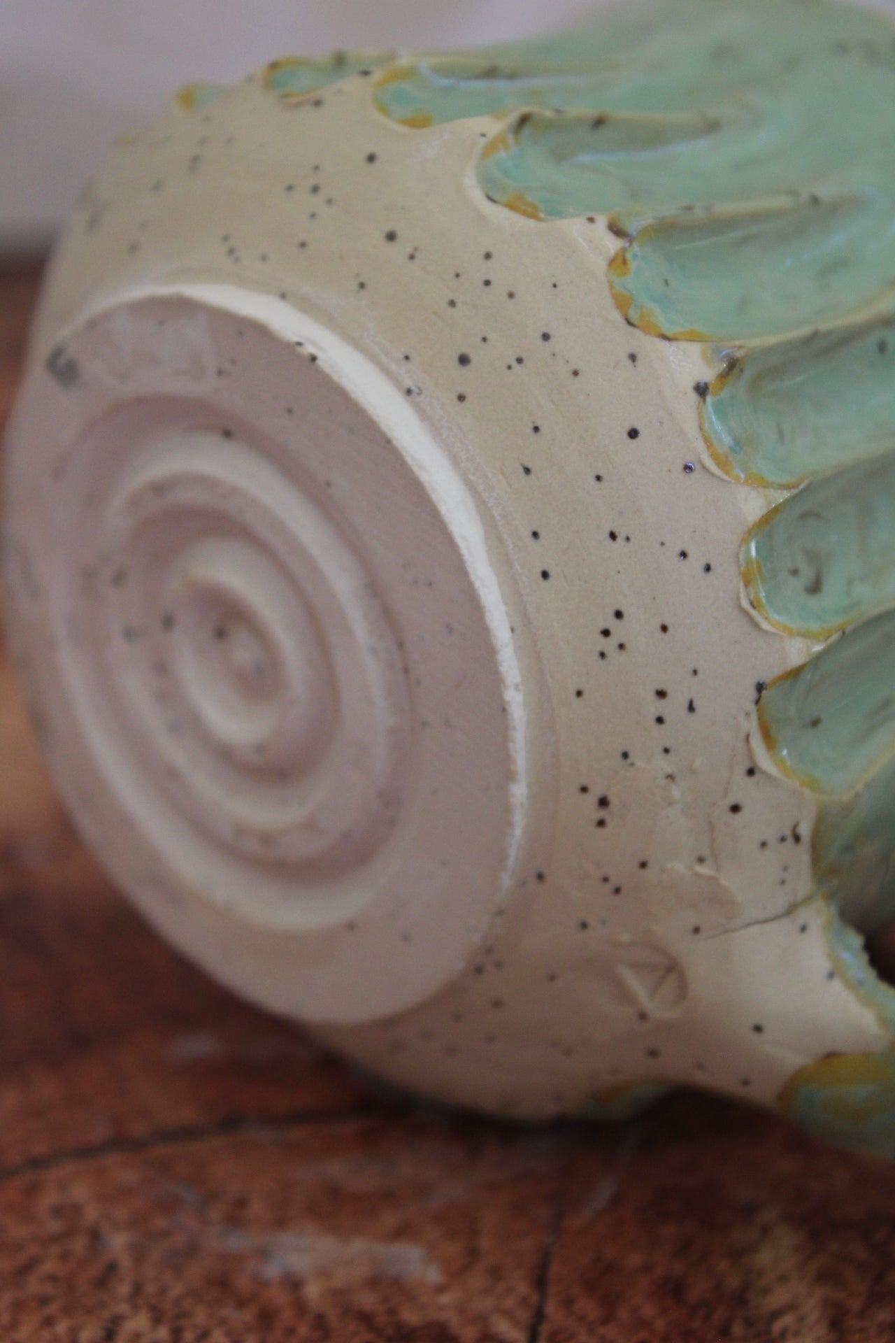 Summer Sea Foam Wide Mug: In Thick Roads