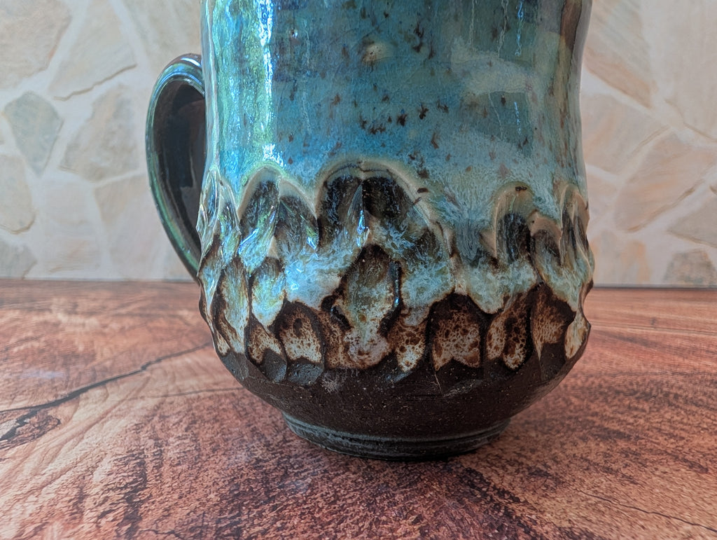 Rustic Blue Wide Mouth on the Rocks