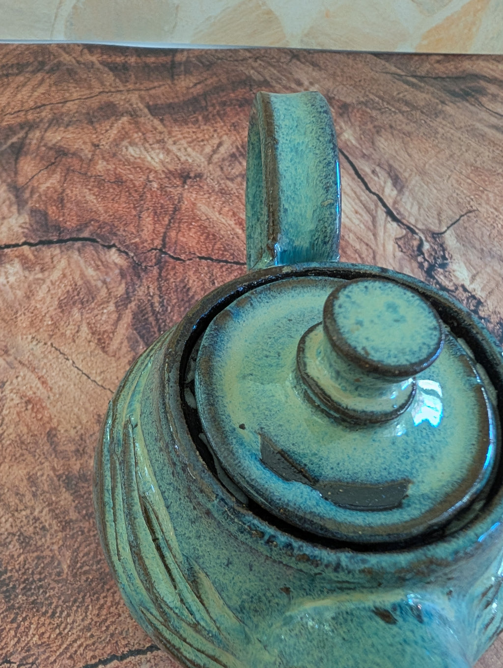 Small Sea Foam Wave Tea Pot