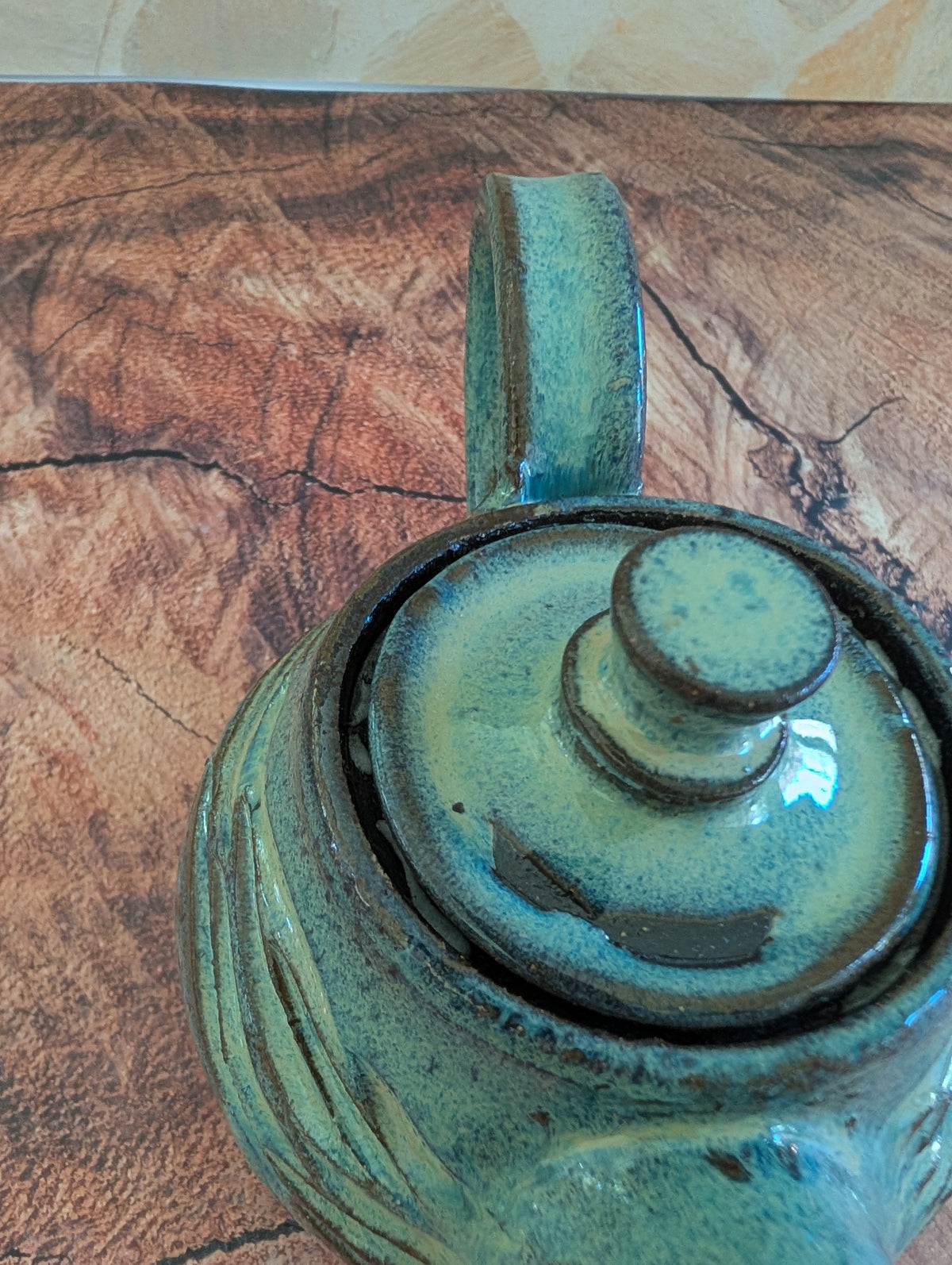 Small Sea Foam Wave Tea Pot