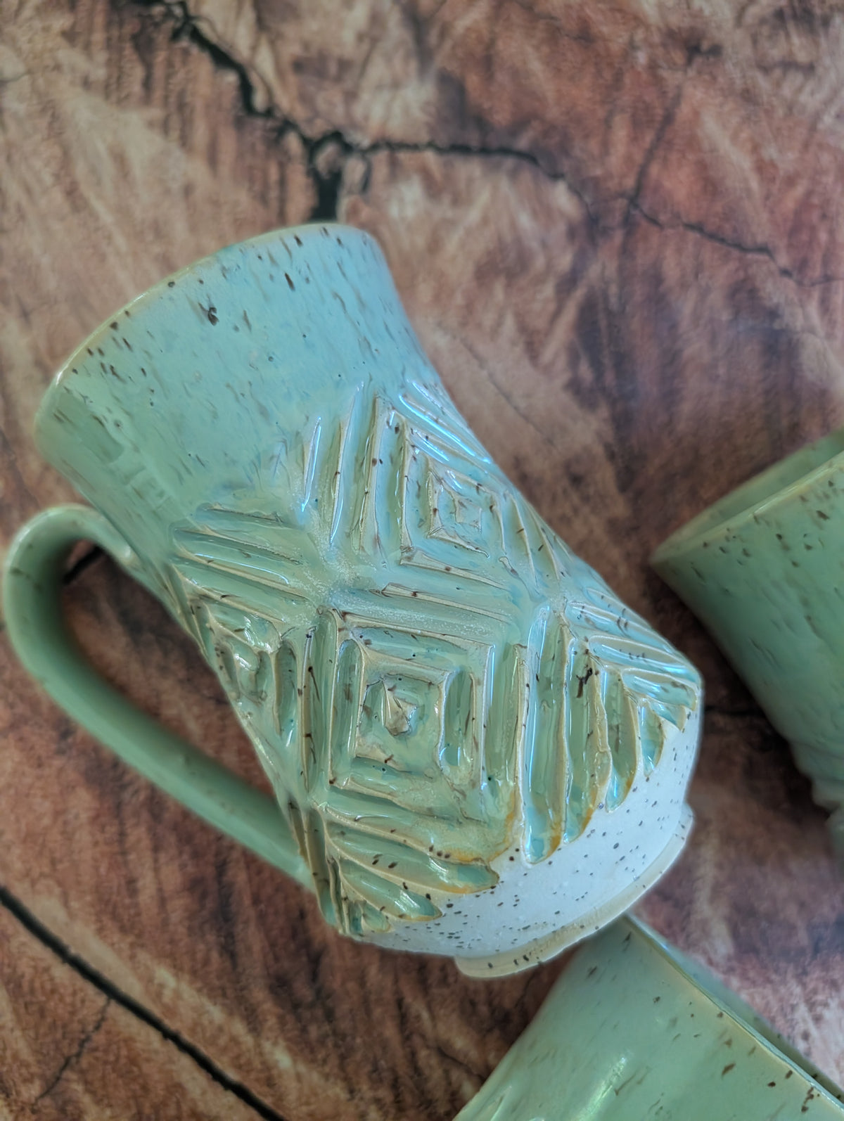 Sea Foam Tall Mugs