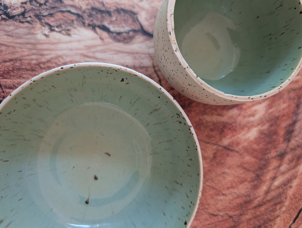 Pedestal Sea Foam Matcha Making Ceramics Set