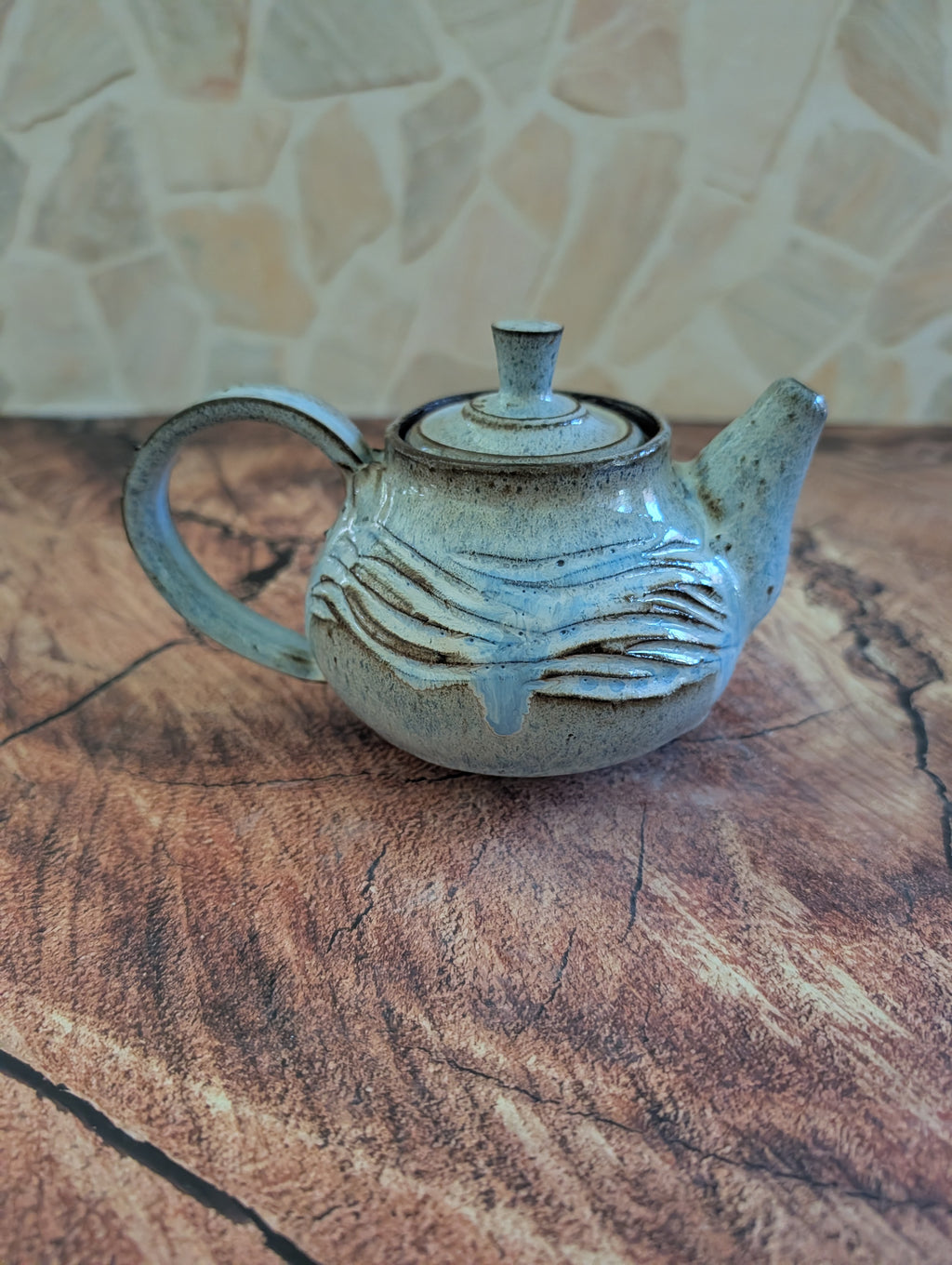 Small Earl Grey Wave Tea Pot