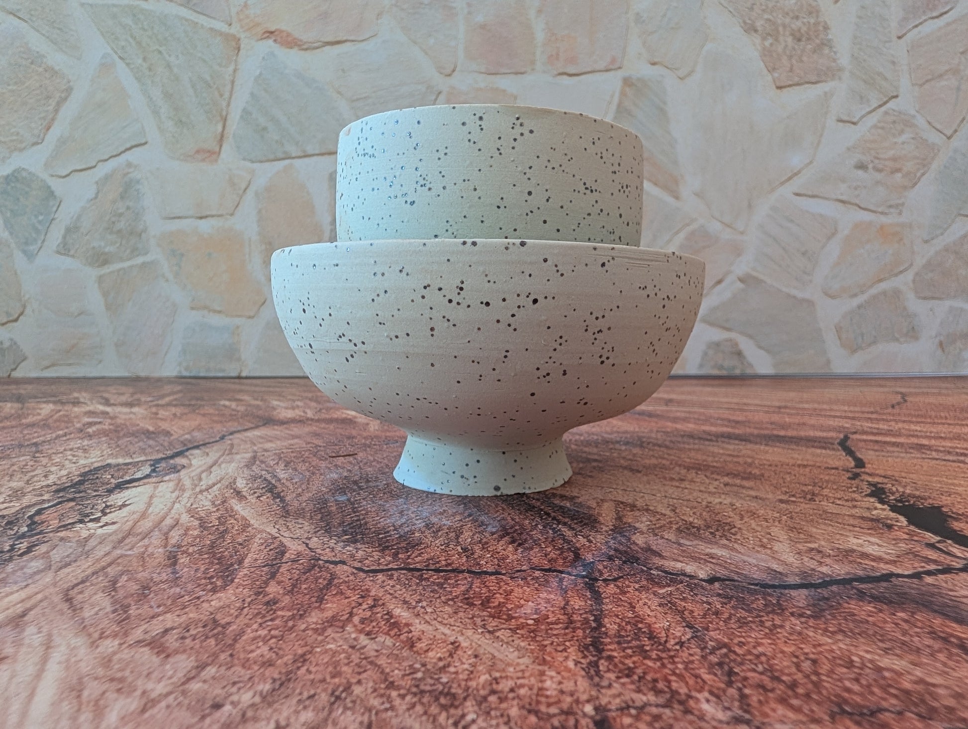 Pedestal Sea Foam Matcha Making Ceramics Set