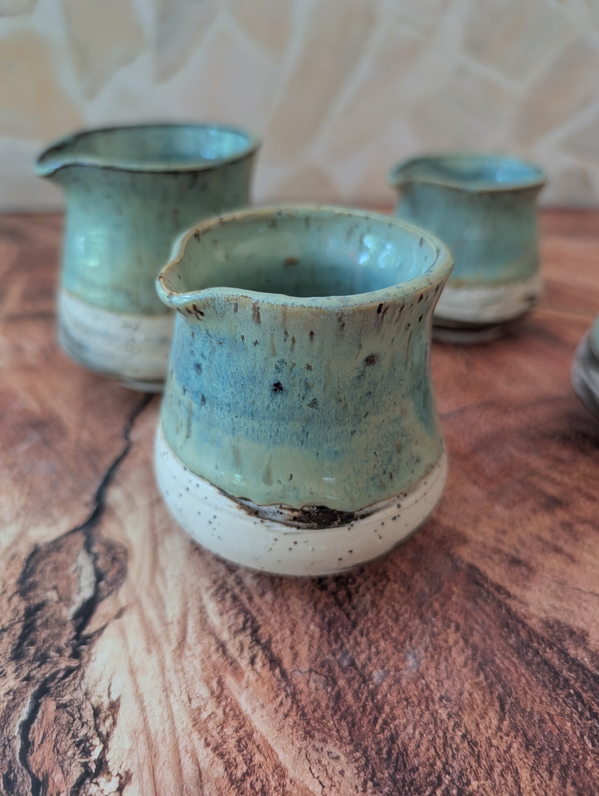 Marbled Sea foam Mini pitchers