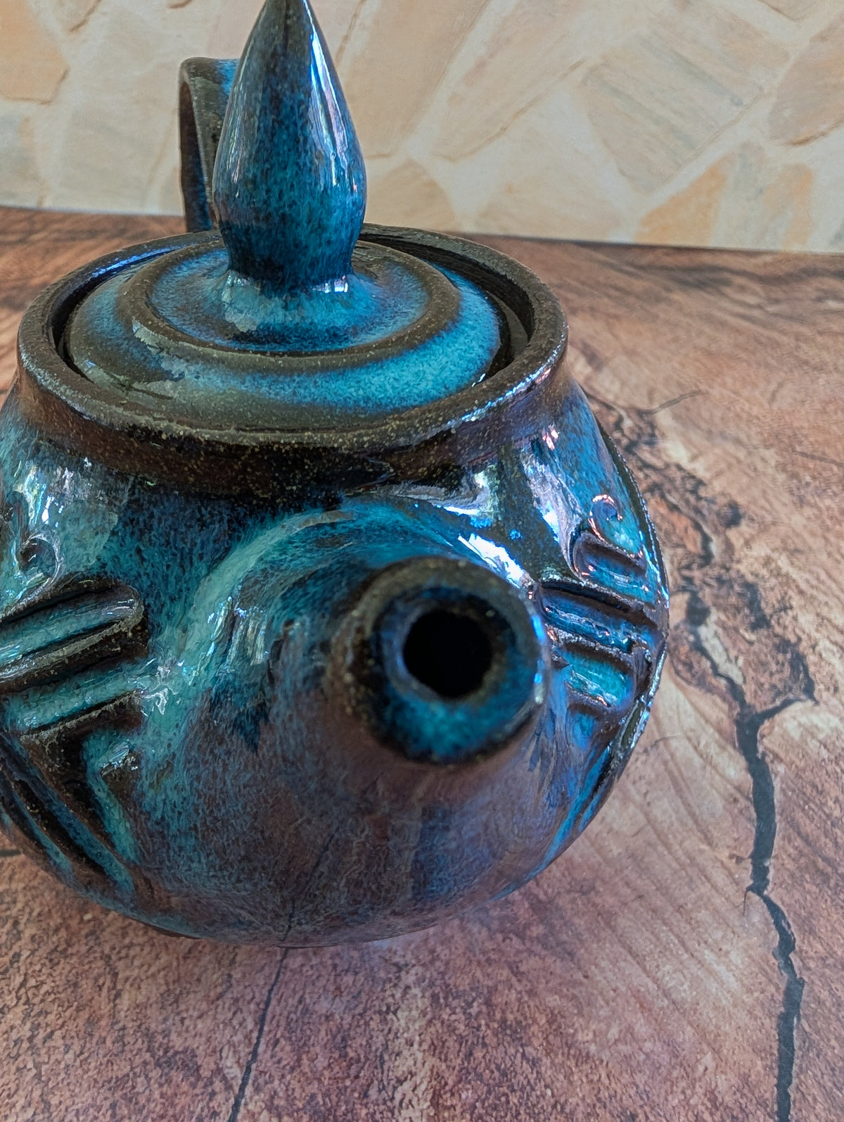 Small Bio Lum Criss Cross Tea Pot