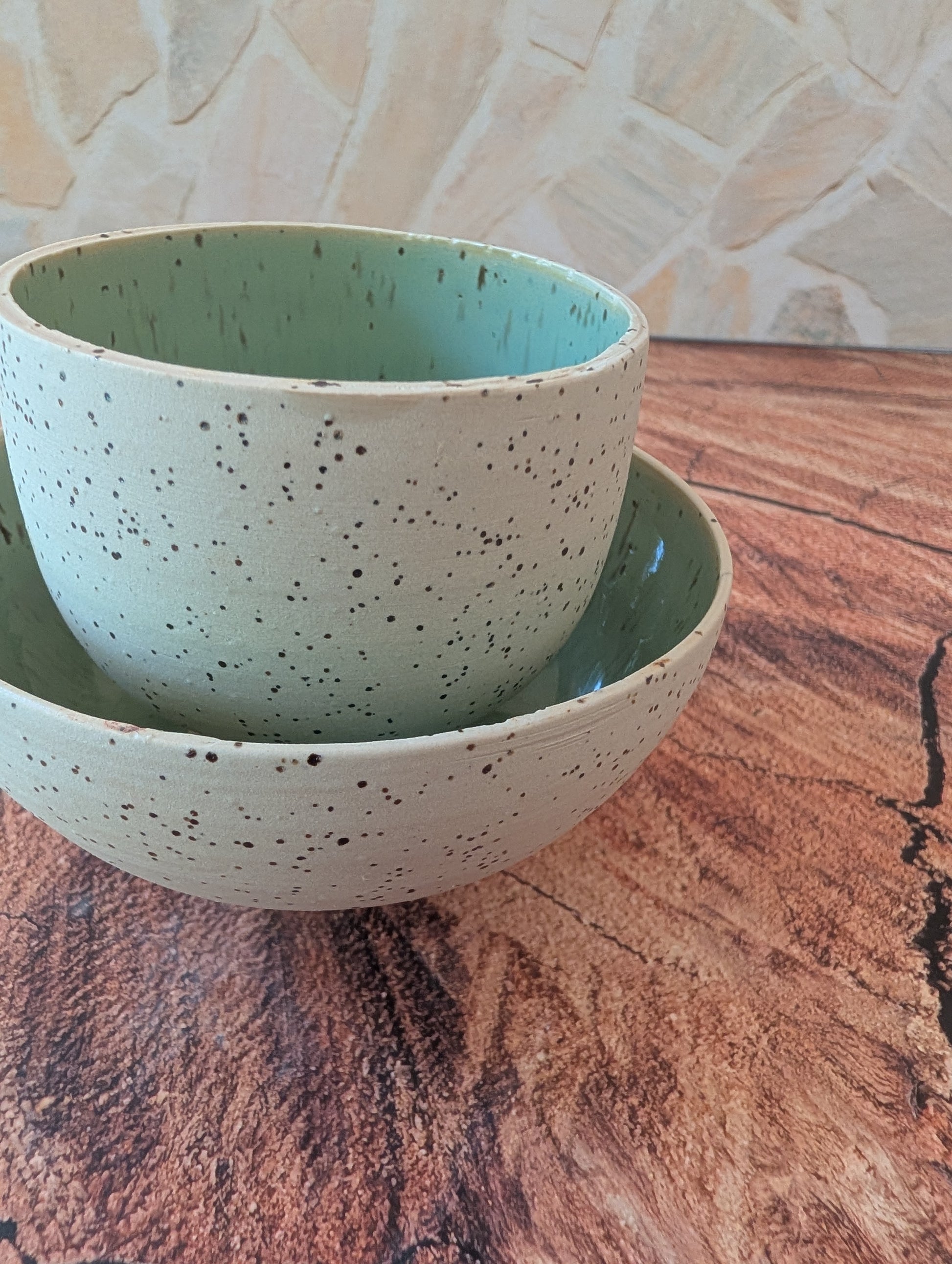 Pedestal Sea Foam Matcha Making Ceramics Set