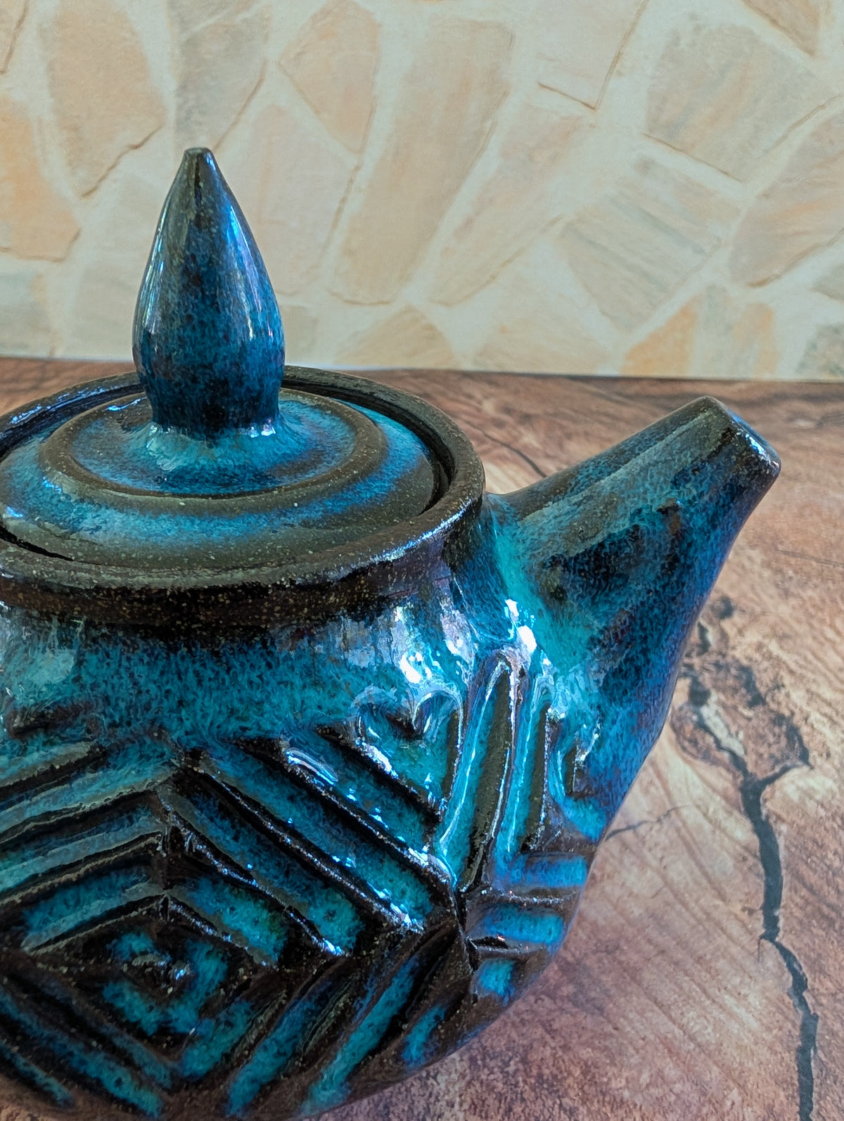 Small Bio Lum Criss Cross Tea Pot