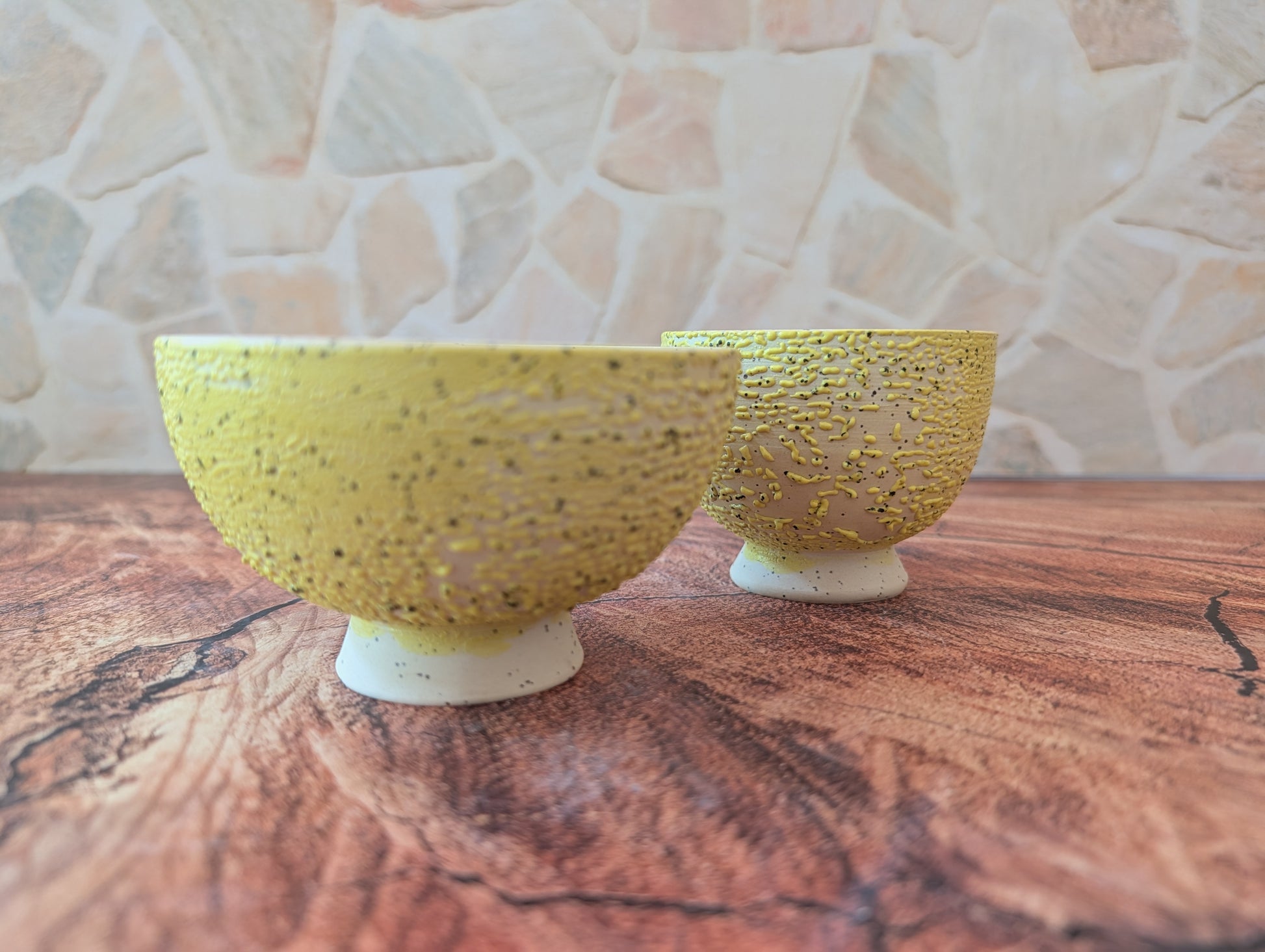 Trypophobia Canary Pedestal Matcha Set