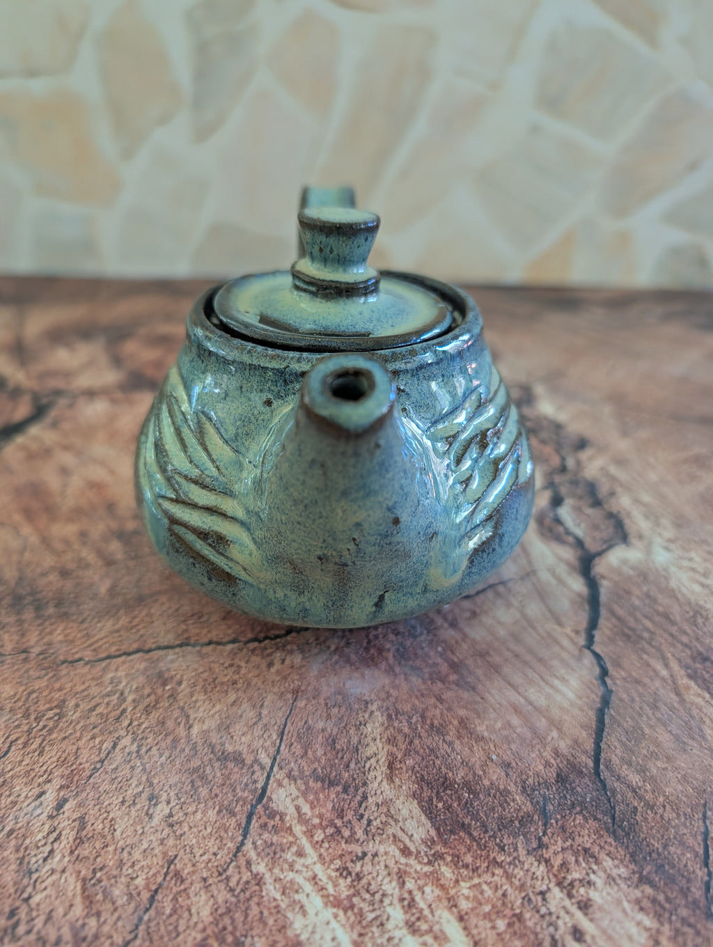 Small Sea Foam Wave Tea Pot
