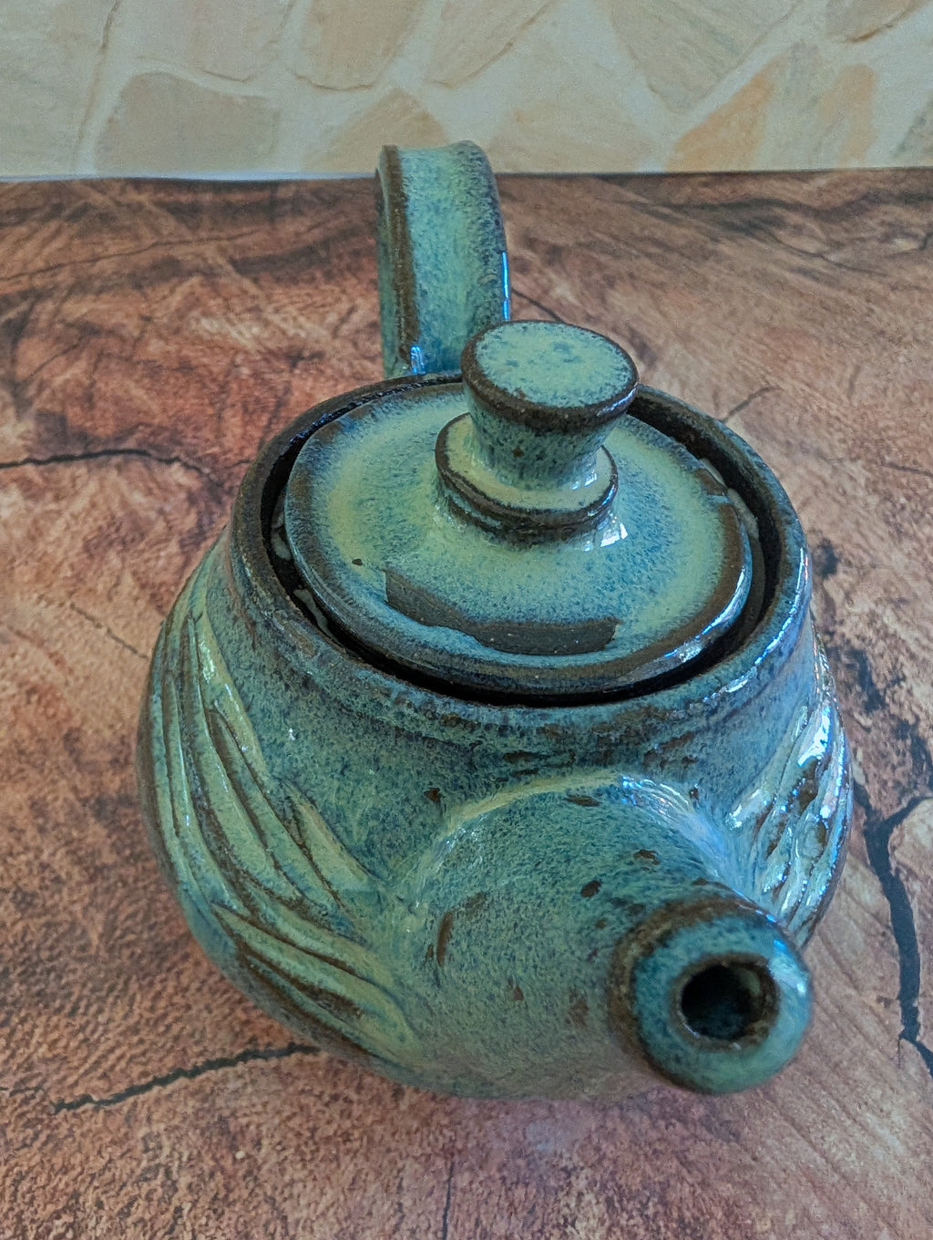 Small Sea Foam Wave Tea Pot