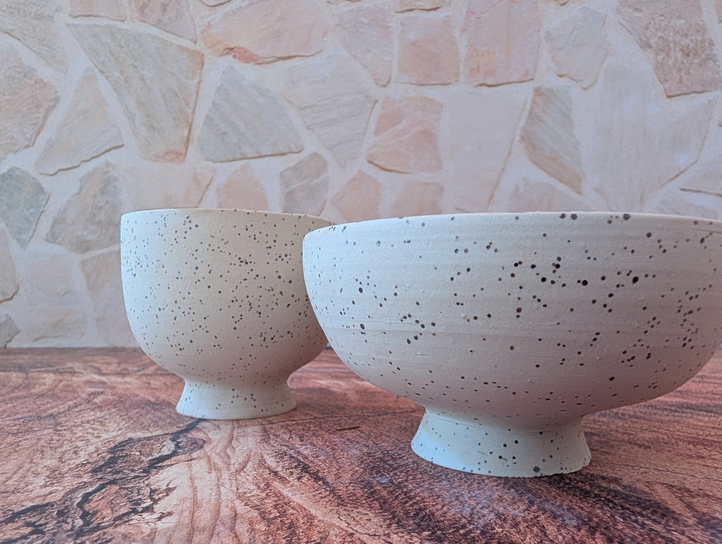 Pedestal Sea Foam Matcha Making Ceramics Set