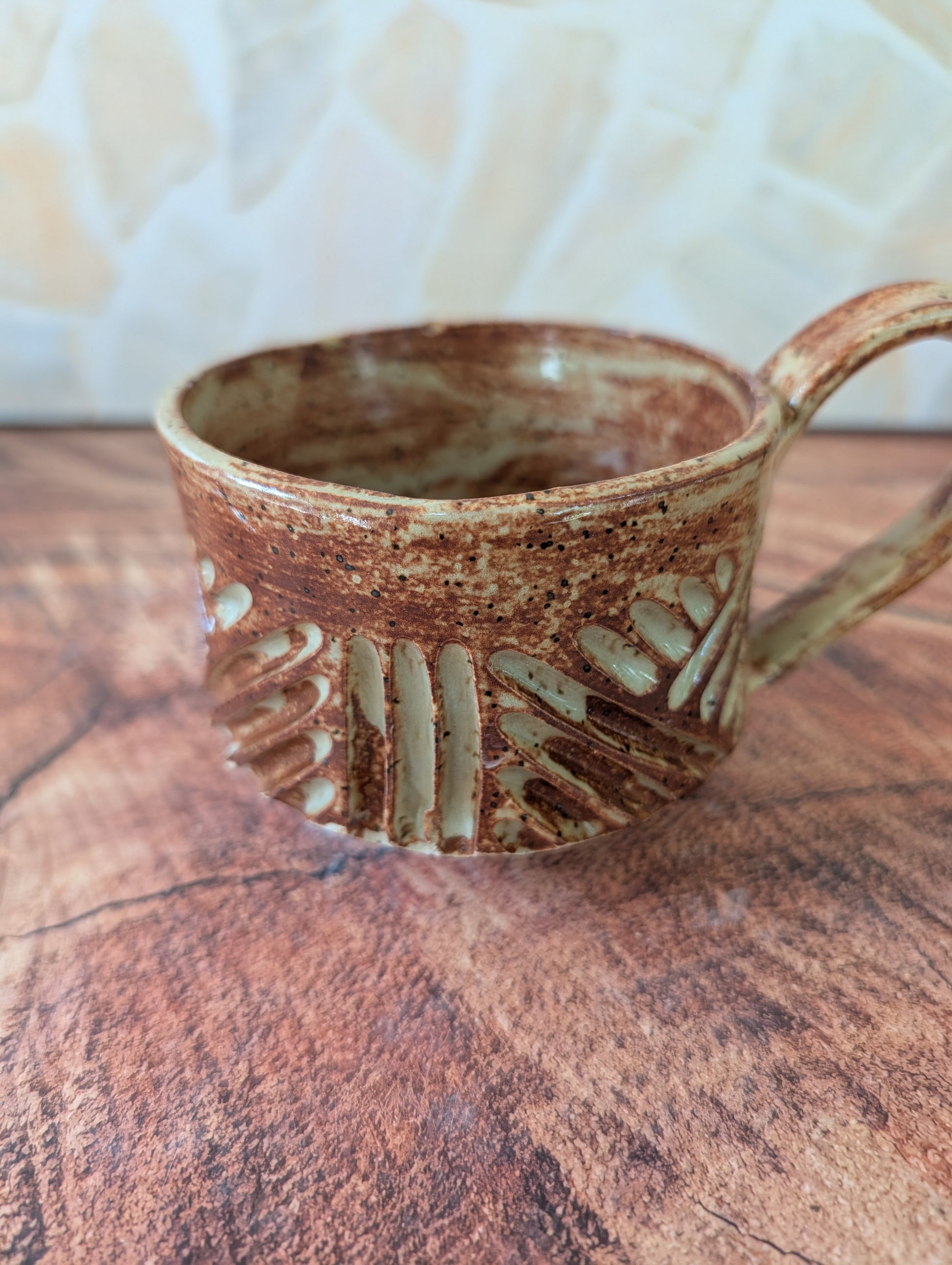 Chai Shortie Criss Cross Wide Mouth Mug