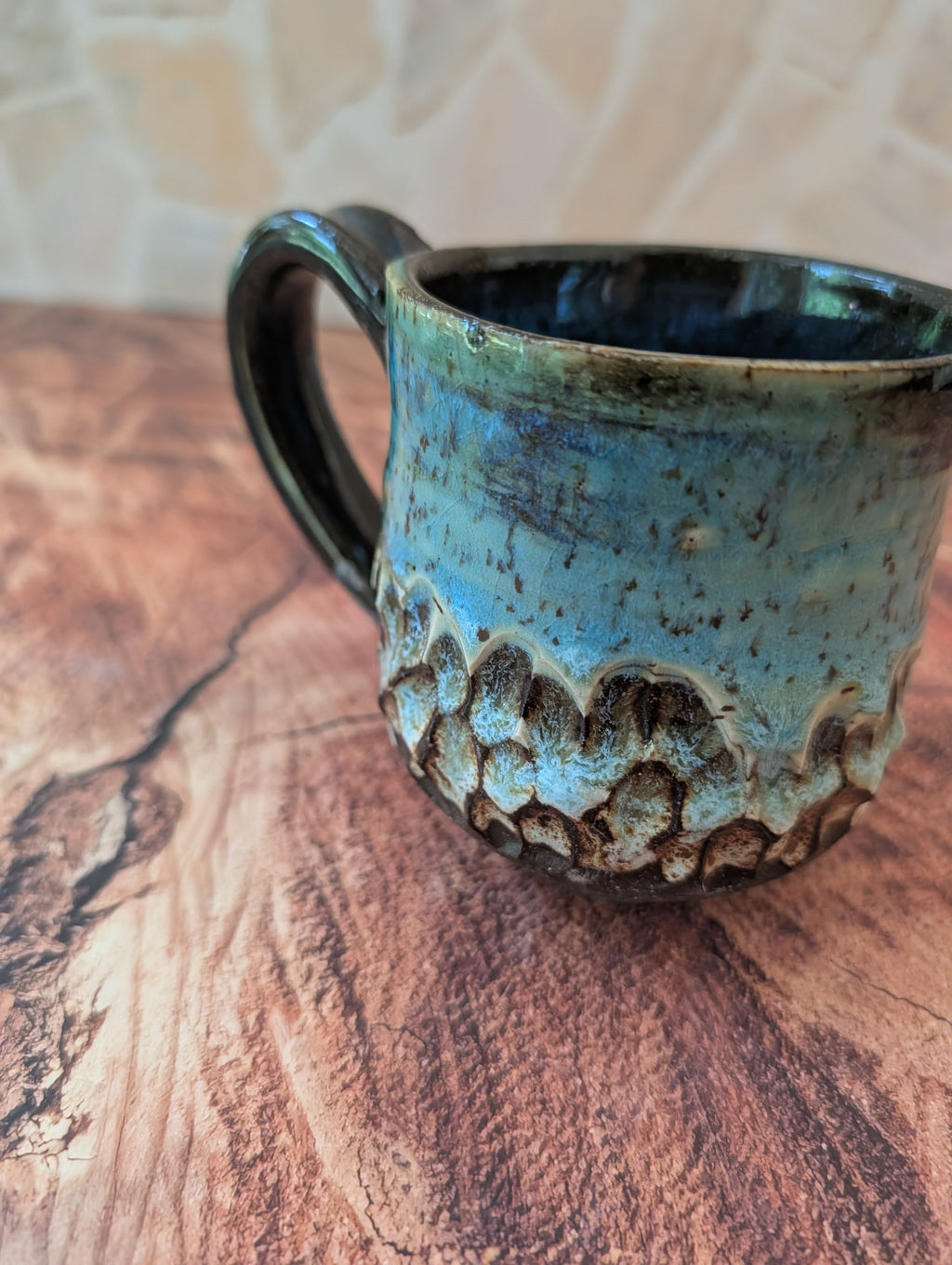 Rustic Blue Wide Mouth on the Rocks