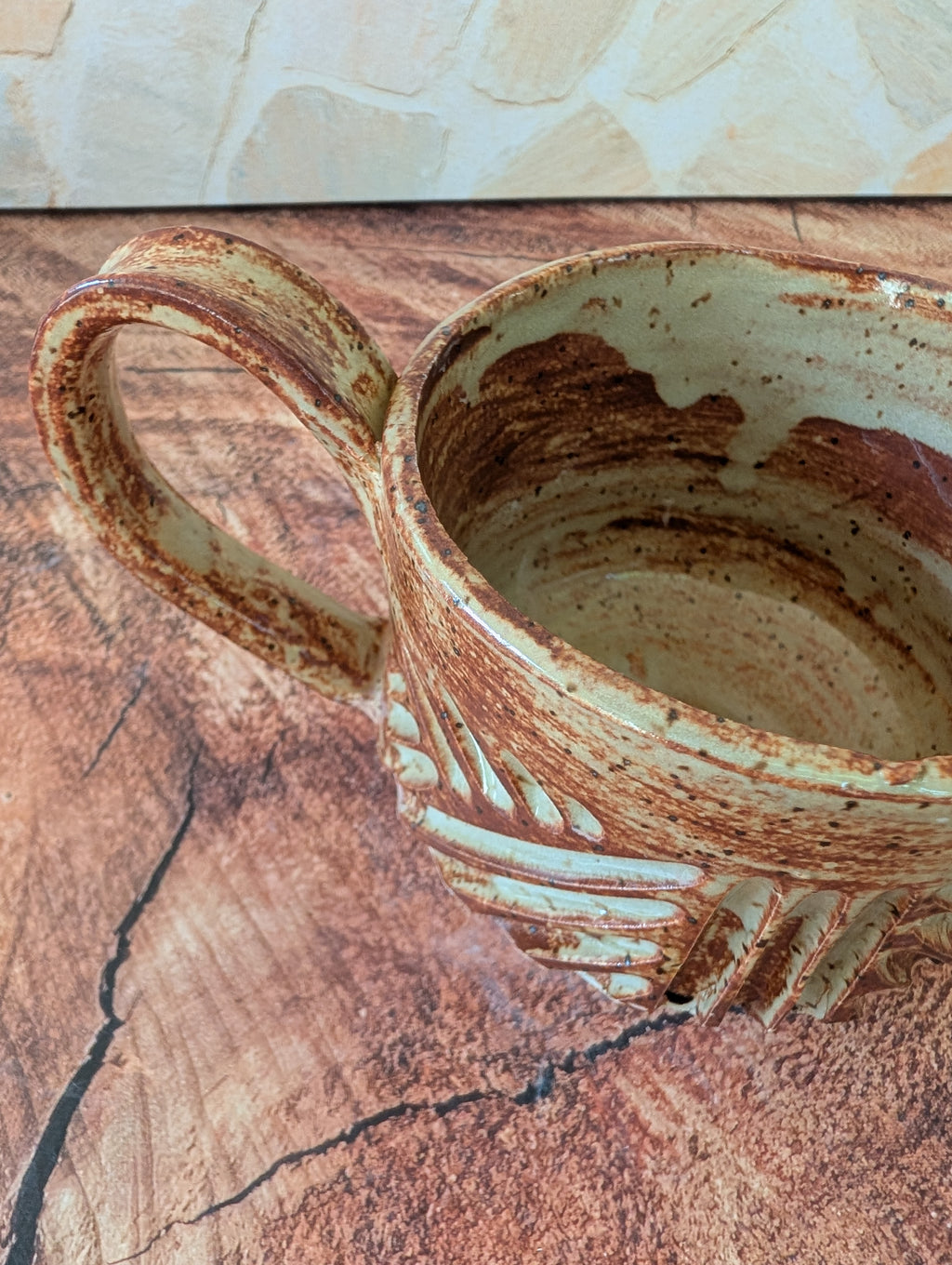 Chai Shortie Criss Cross Wide Mouth Mug
