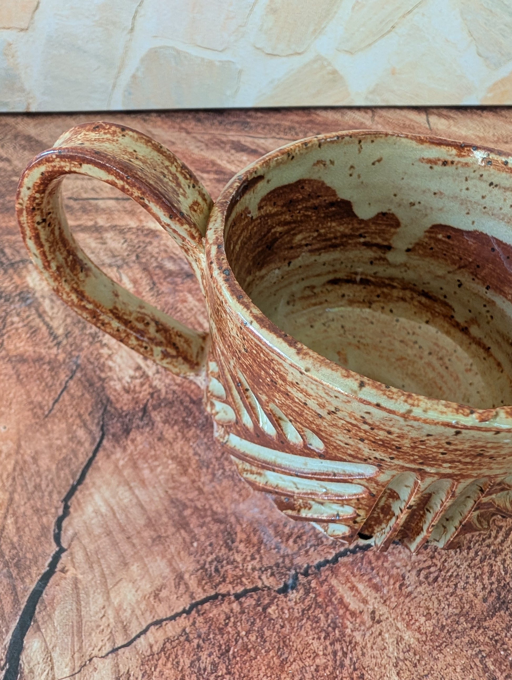 Chai Shortie Criss Cross Wide Mouth Mug