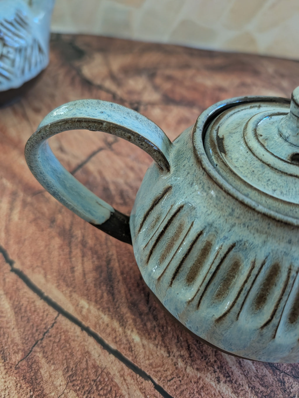 Large Earl Grey Thick Lines Tea Pot