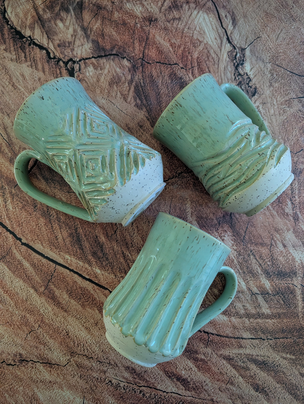 Sea Foam Tall Mugs
