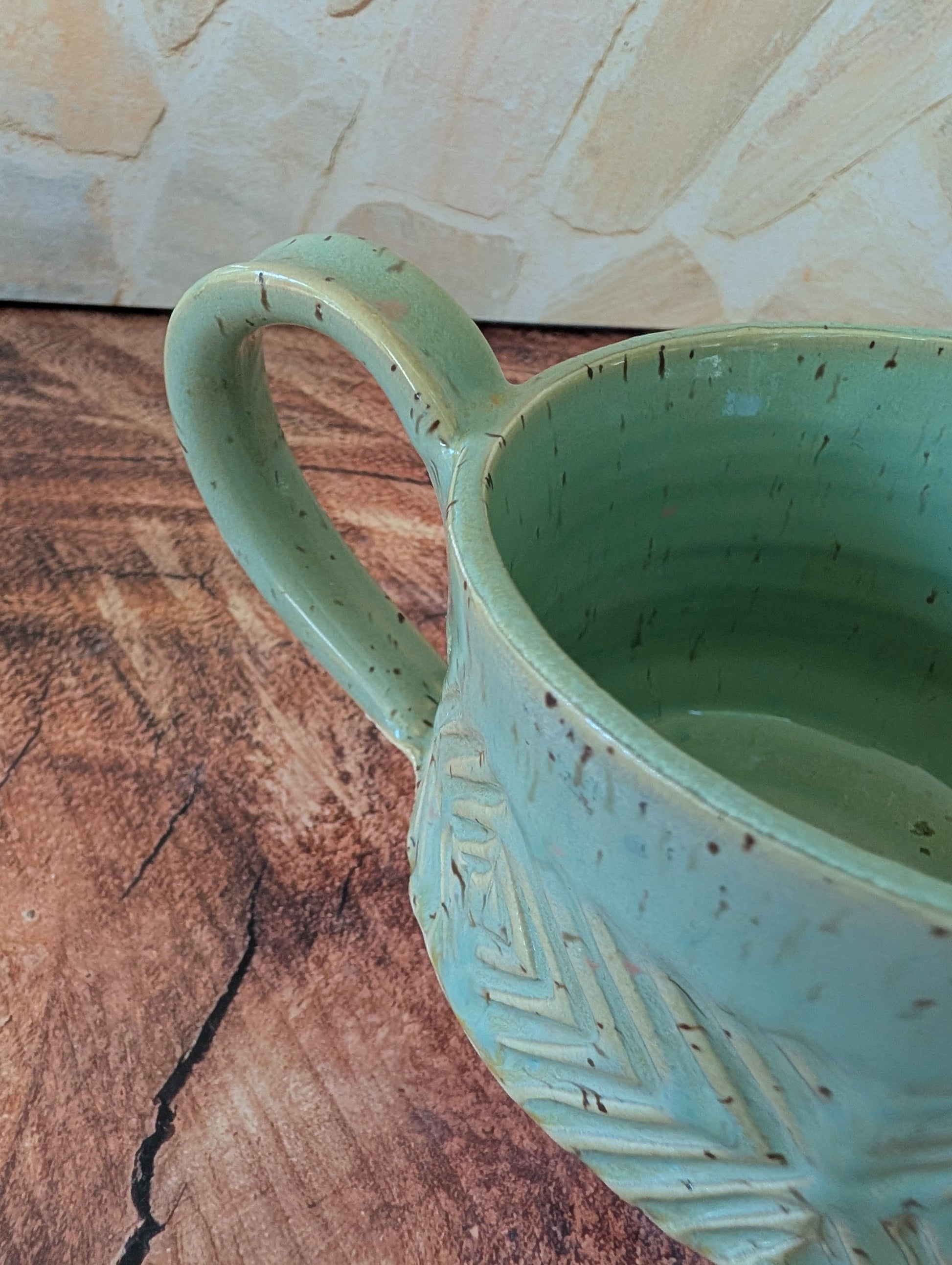 Sea Foam diamond Wide Mouth Mug