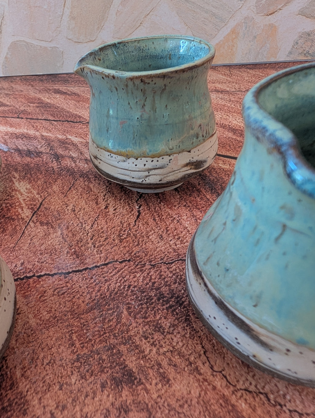 Marbled Sea foam Mini pitchers