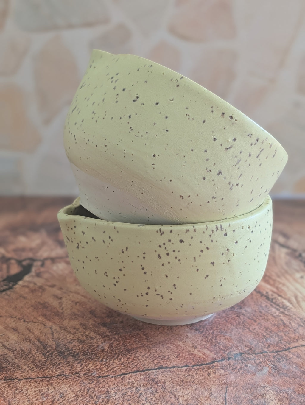 Matte Canary Matcha bowls