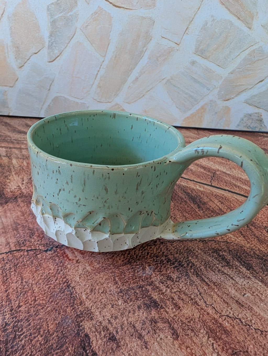 Sea Foam On the Rocks Wide Mouth Mugs