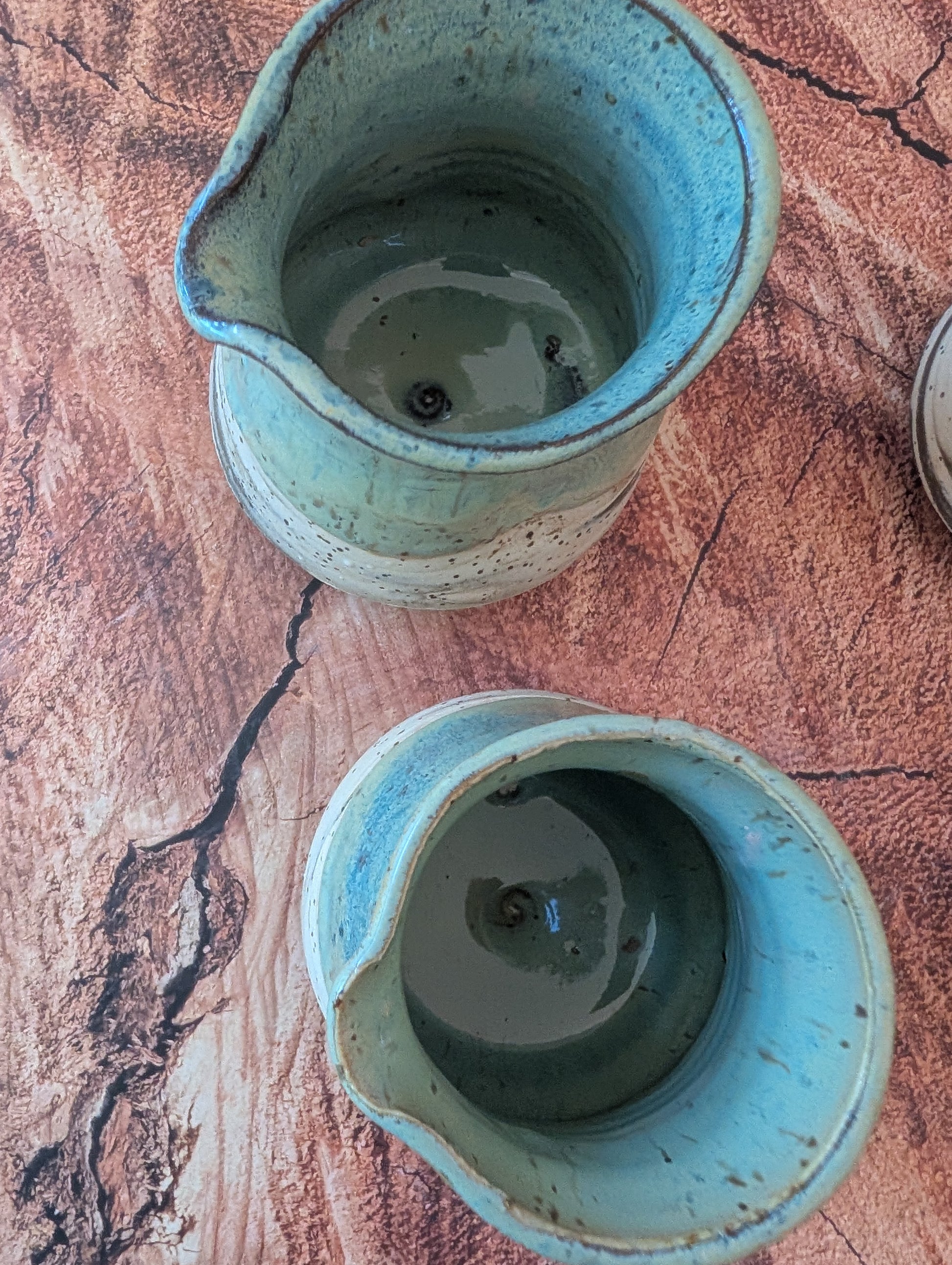 Marbled Sea foam Mini pitchers