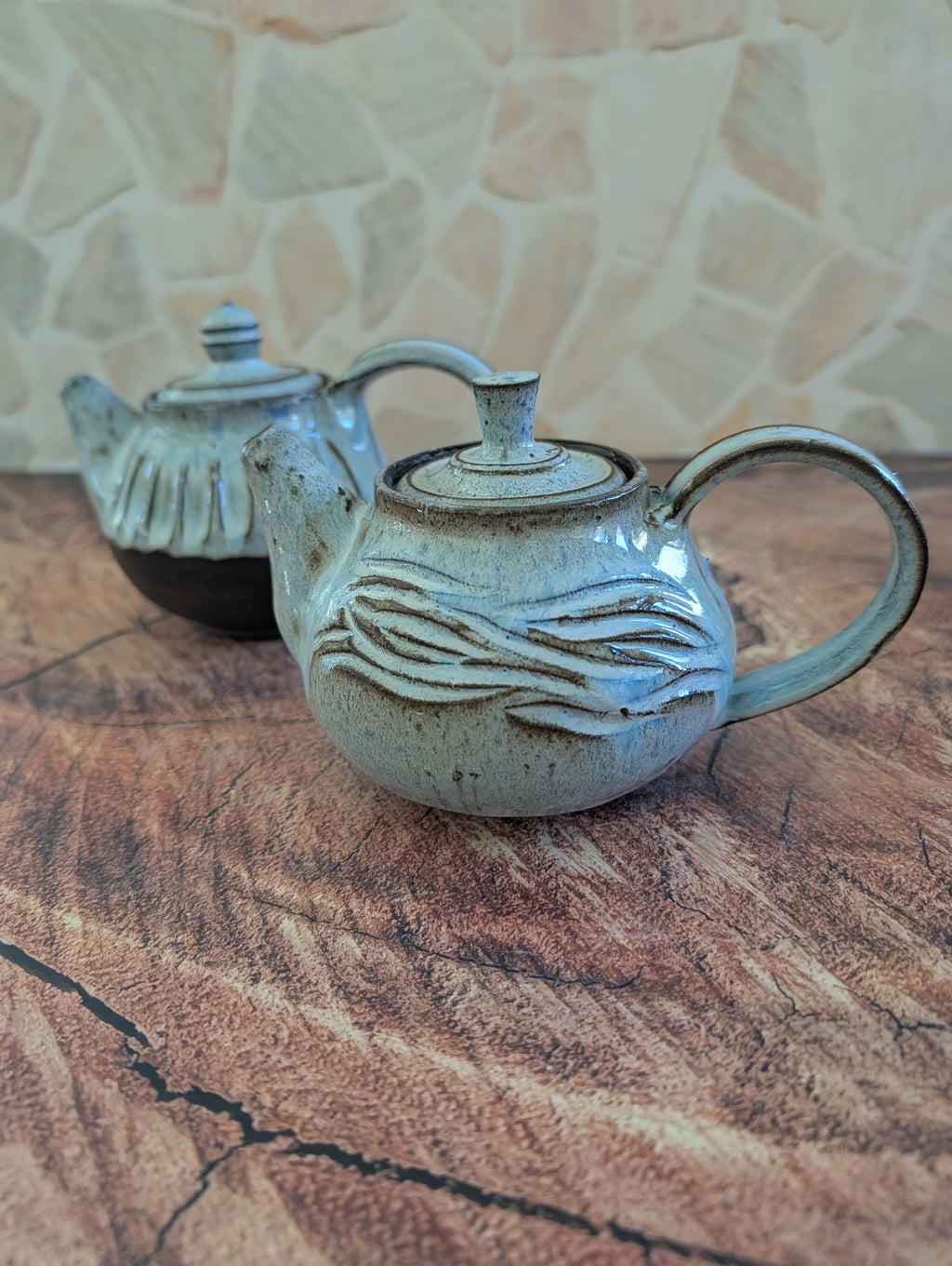 Small Earl Grey Wave Tea Pot