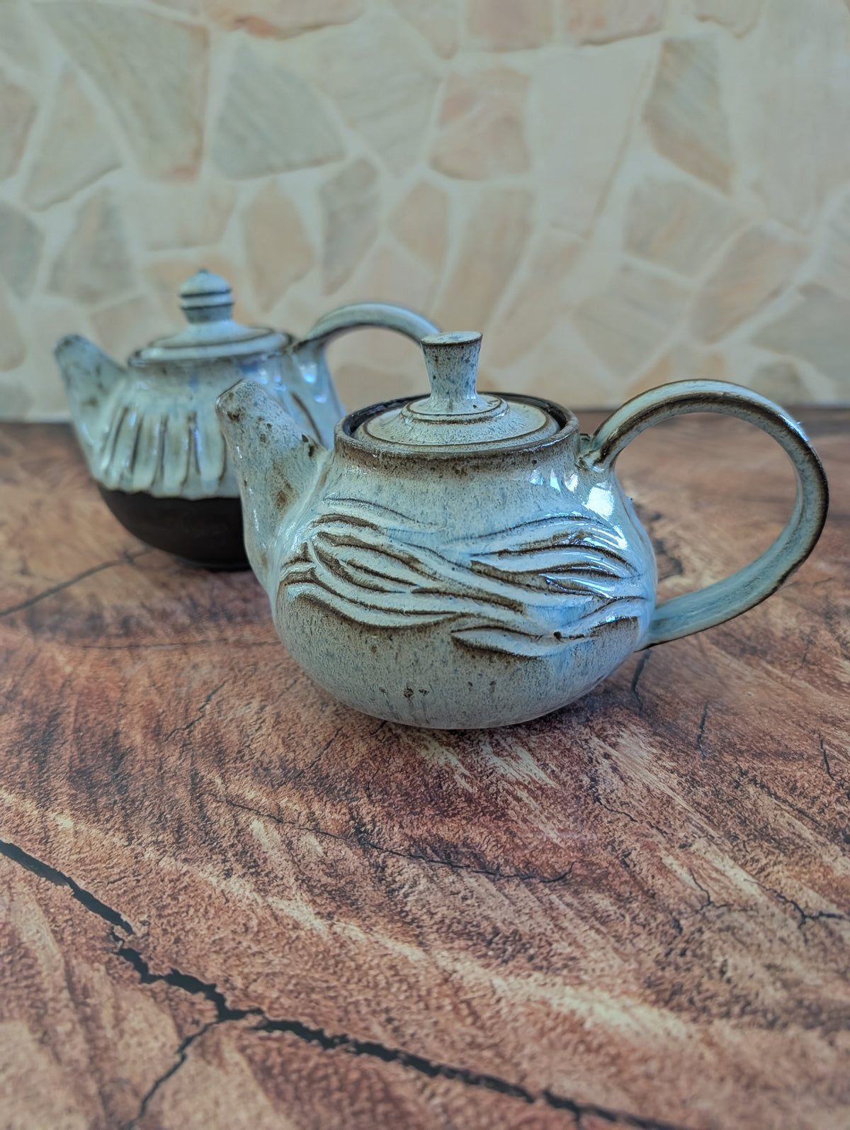 Small Earl Grey Wave Tea Pot