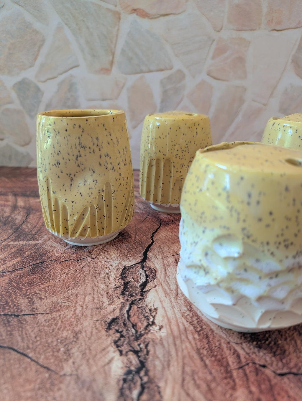 Yellow Adult "Sippy" cups