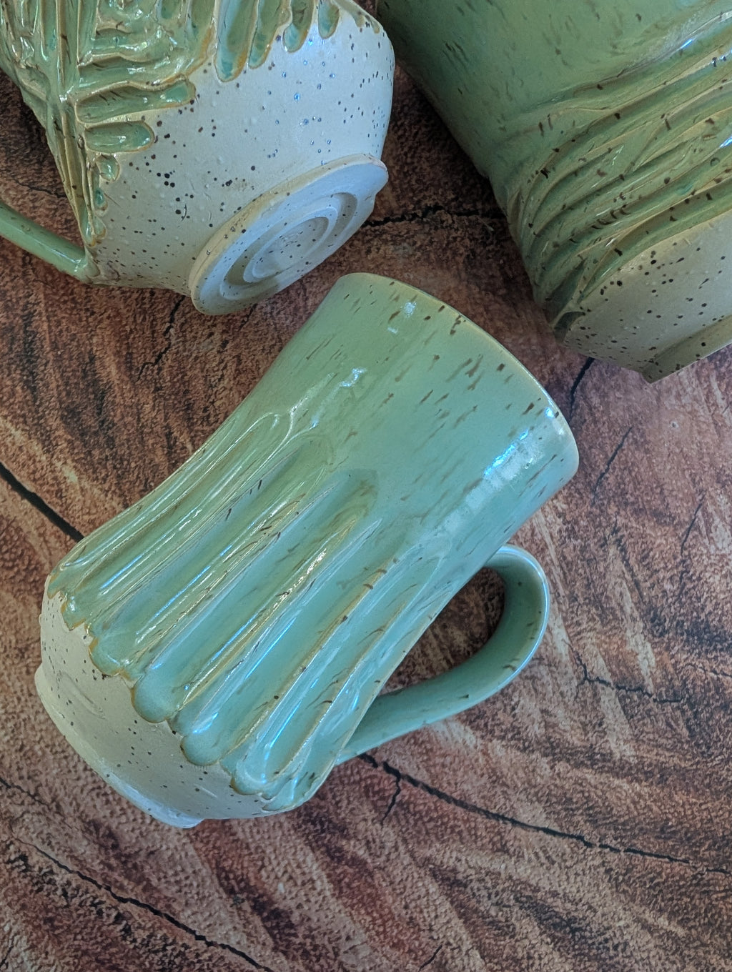 Sea Foam Tall Mugs