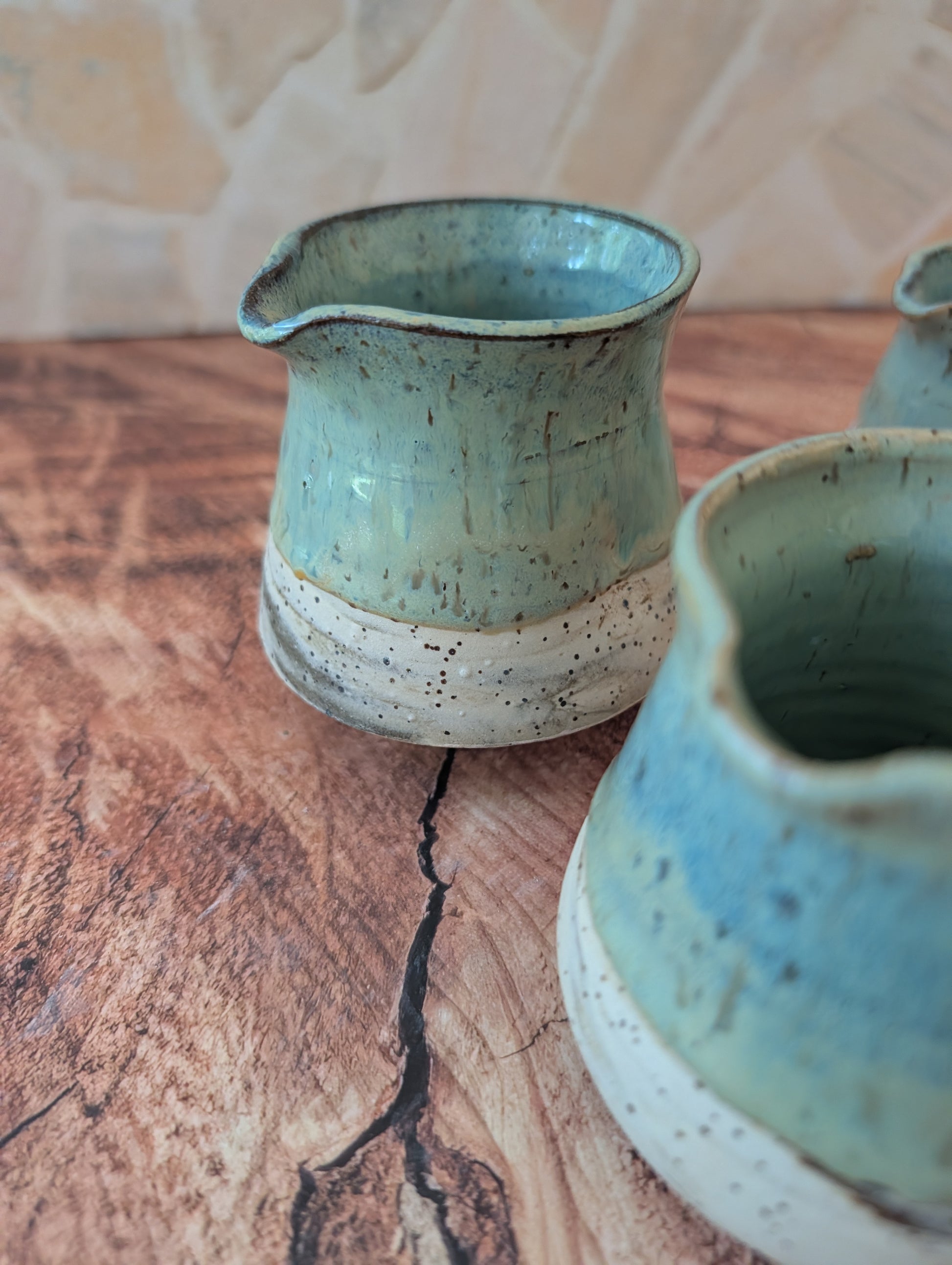 Marbled Sea foam Mini pitchers
