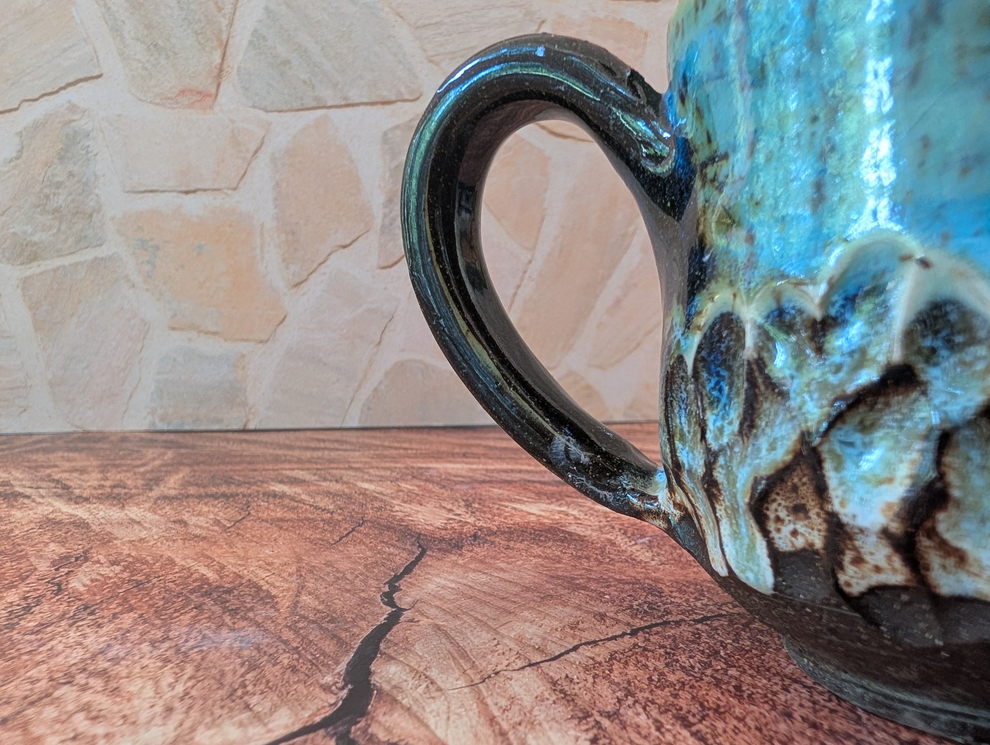 Rustic Blue Wide Mouth on the Rocks